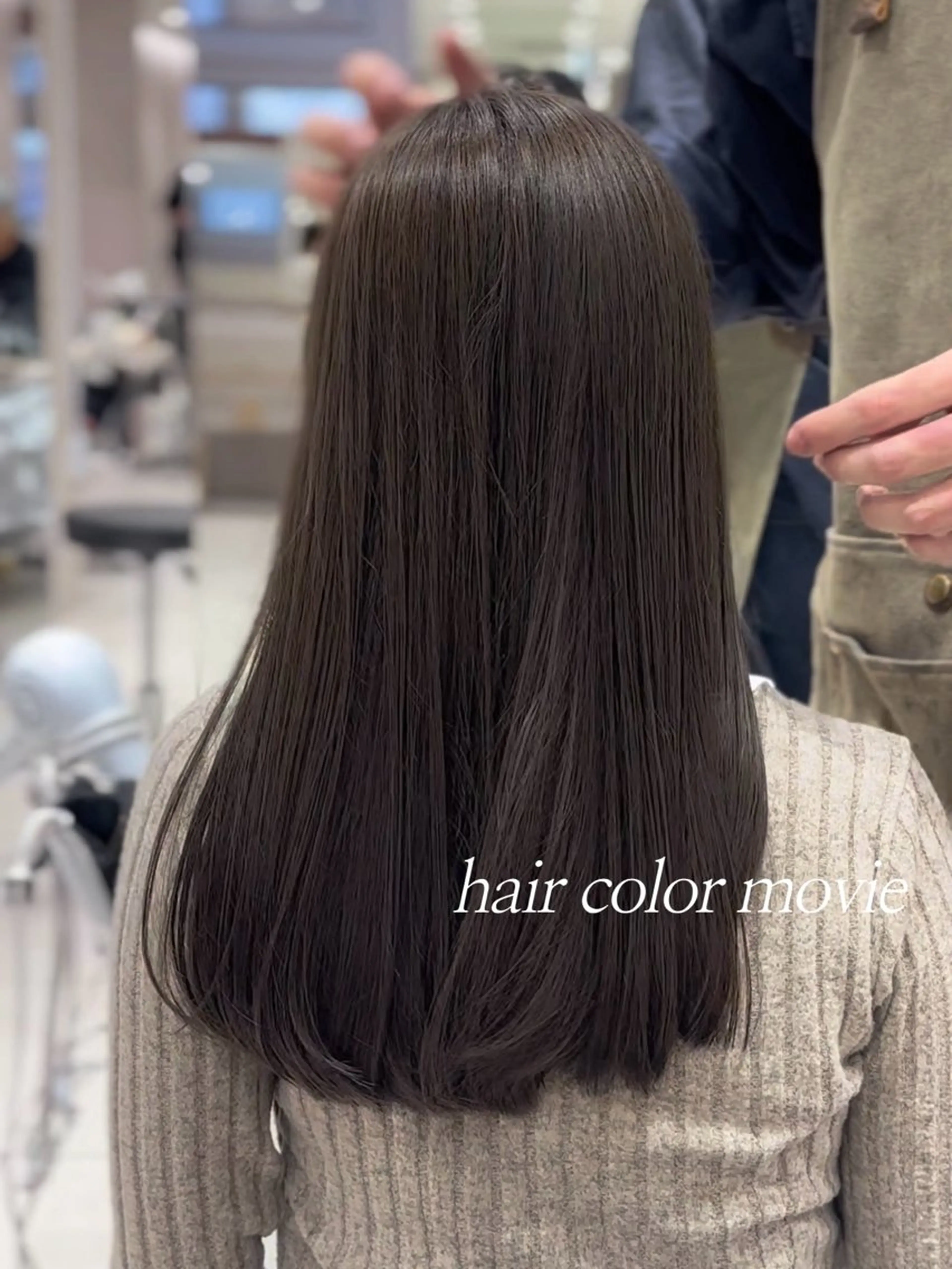 セミロング カラー 透明感カラー グレージュ オリーブグレージュ オリーブグレー カット ヘアカラー トリートメント レイヤー/顔周り /透明感🩶高橋大のヘアスタイル