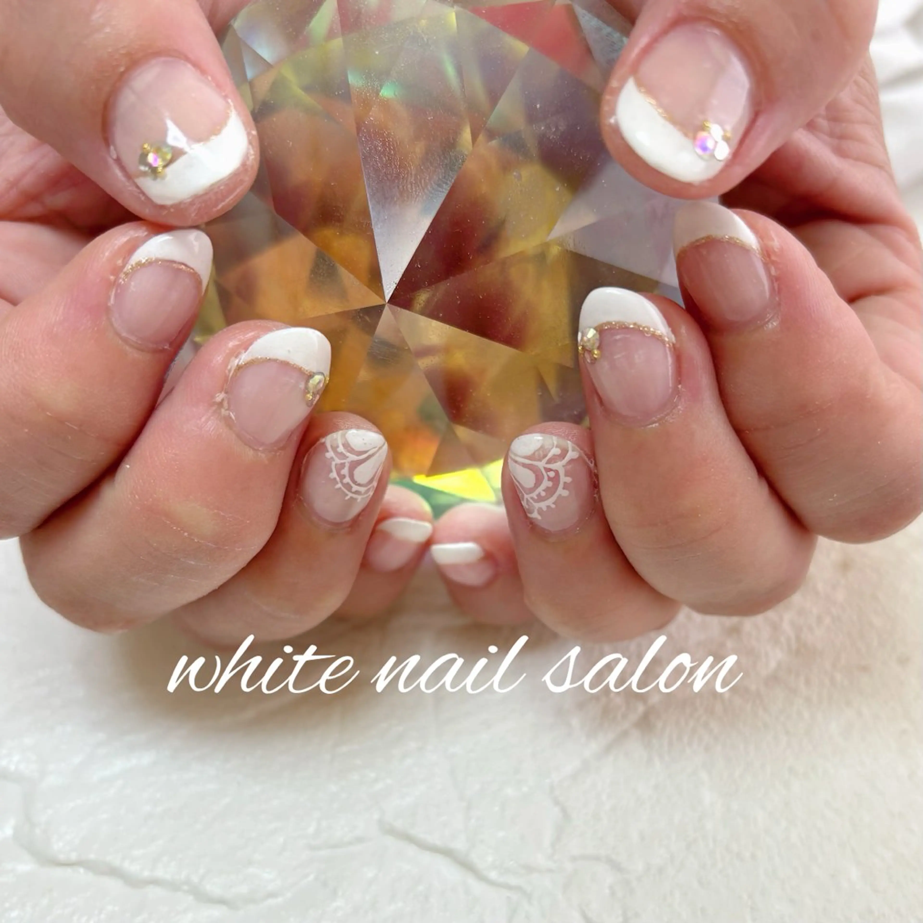 ネイル フットネイル ハンドネイル white nail salonのネイルデザイン