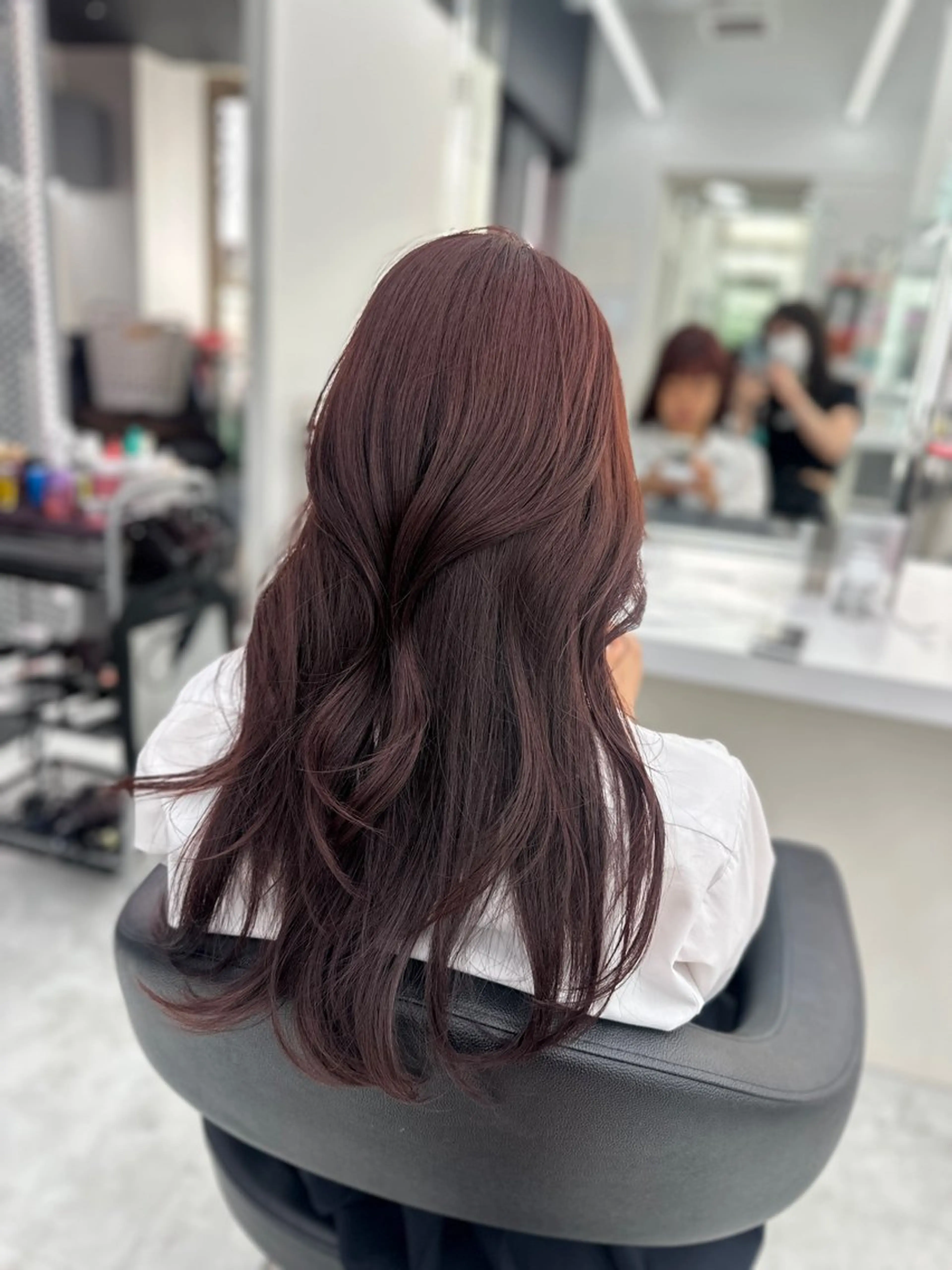 ロング カラー パーマ ヘアアレンジ メンズ キッズ ♥️韓国ヘア レイヤー♥️ゆりのヘアスタイル