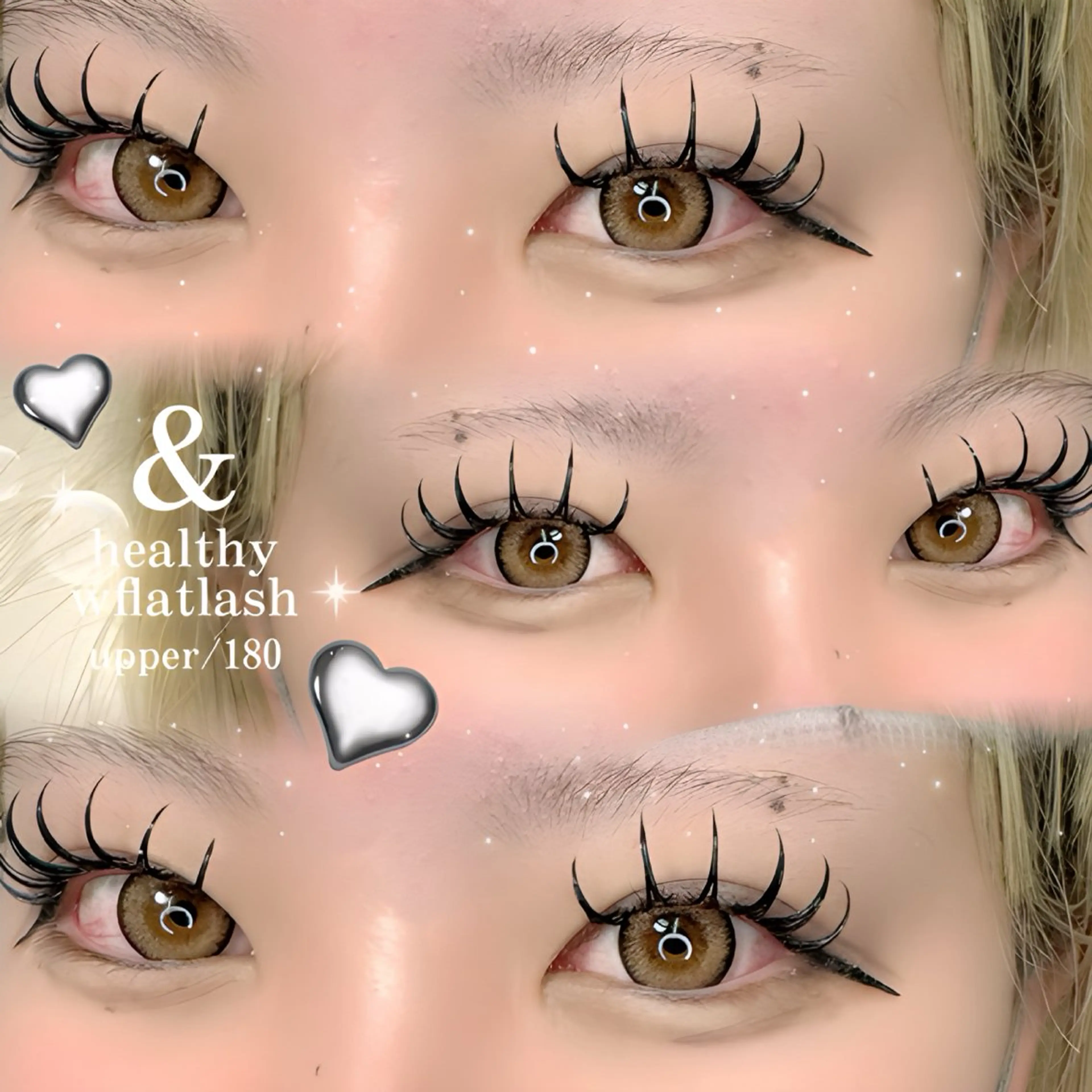 🐝࿆&healthy(wflatlash160束以上)🐝࿆/オフ込み/他店オフ50円/コーティング込みの写真
