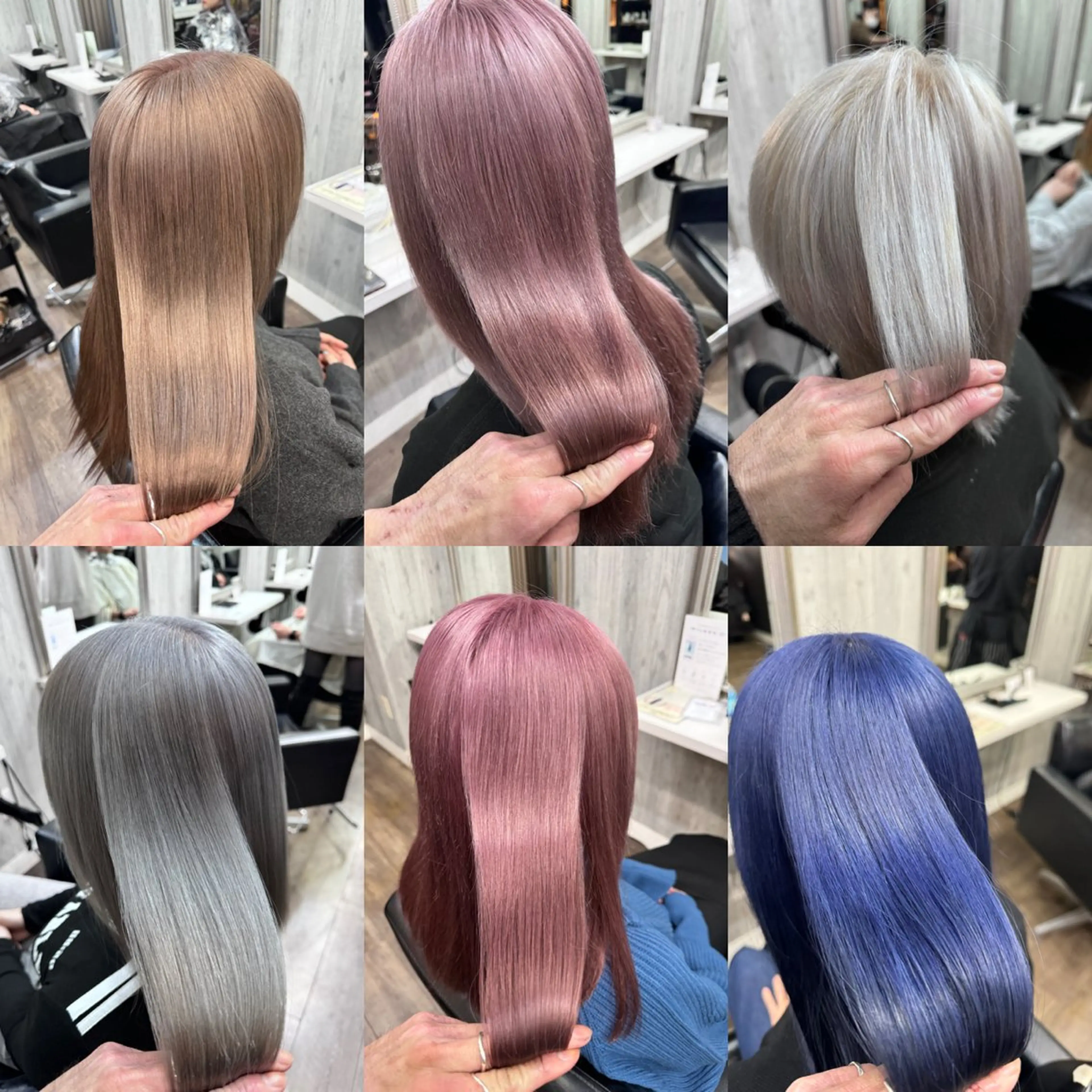 🌈ミニモ限定🌈💫ダメージ98%カットケア2ブリーチ+最高級艶カラー+高補修3stepTr 24400円💫の写真