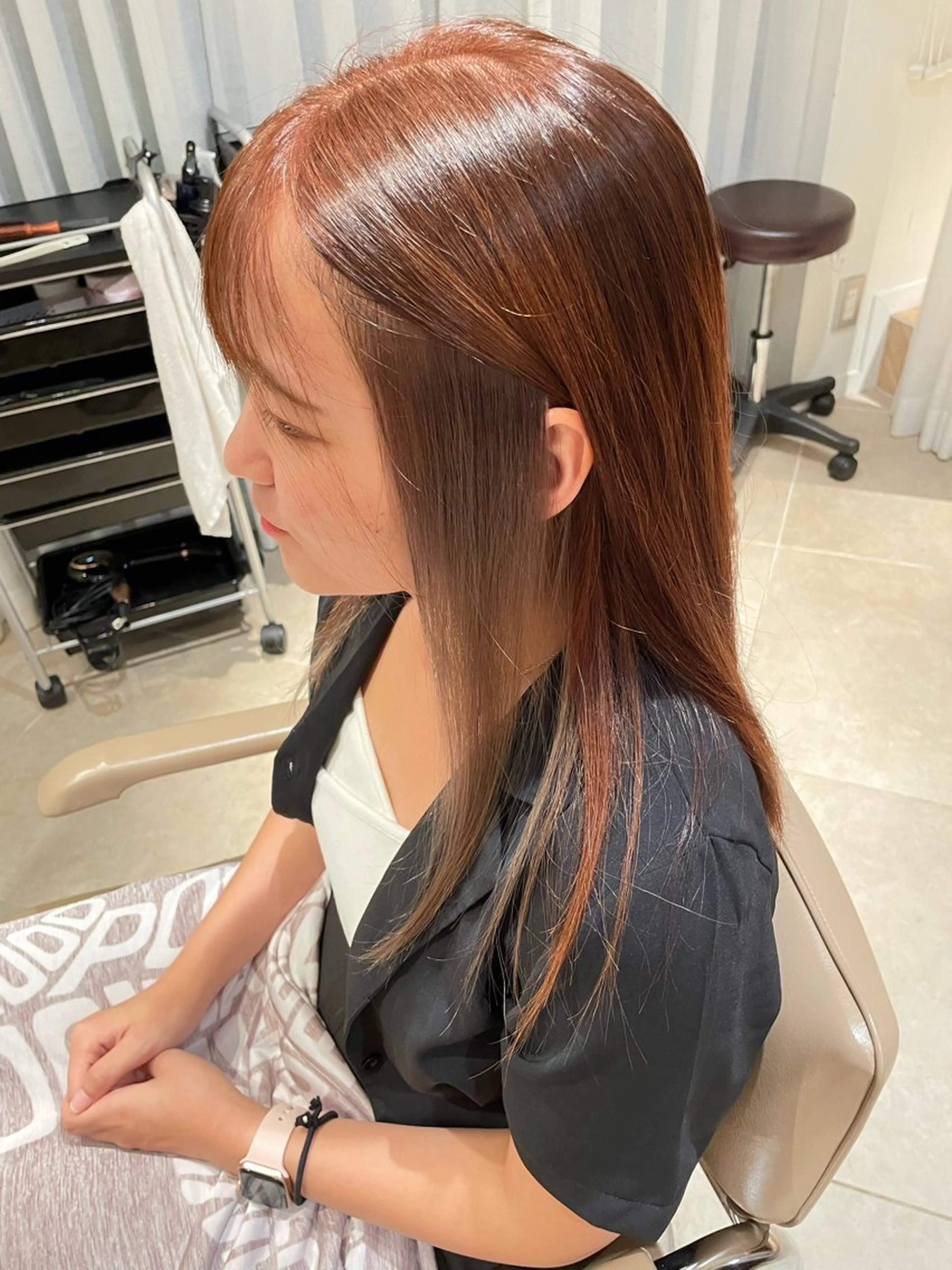 セミロング カラー RINA 🦋🫧のヘアスタイル