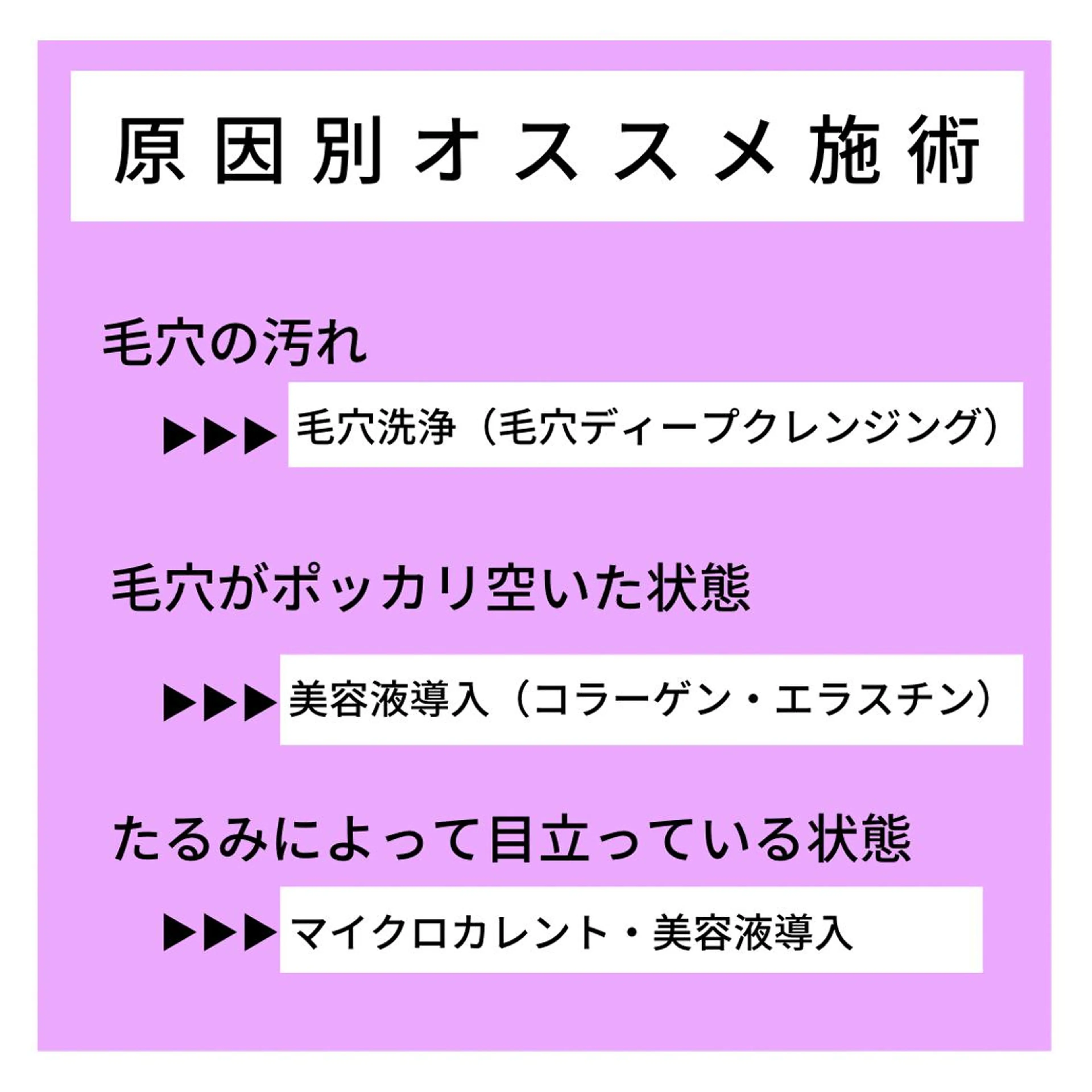 小顔・ツルツル素肌 ハリステリアのエステ・リラクイメージ