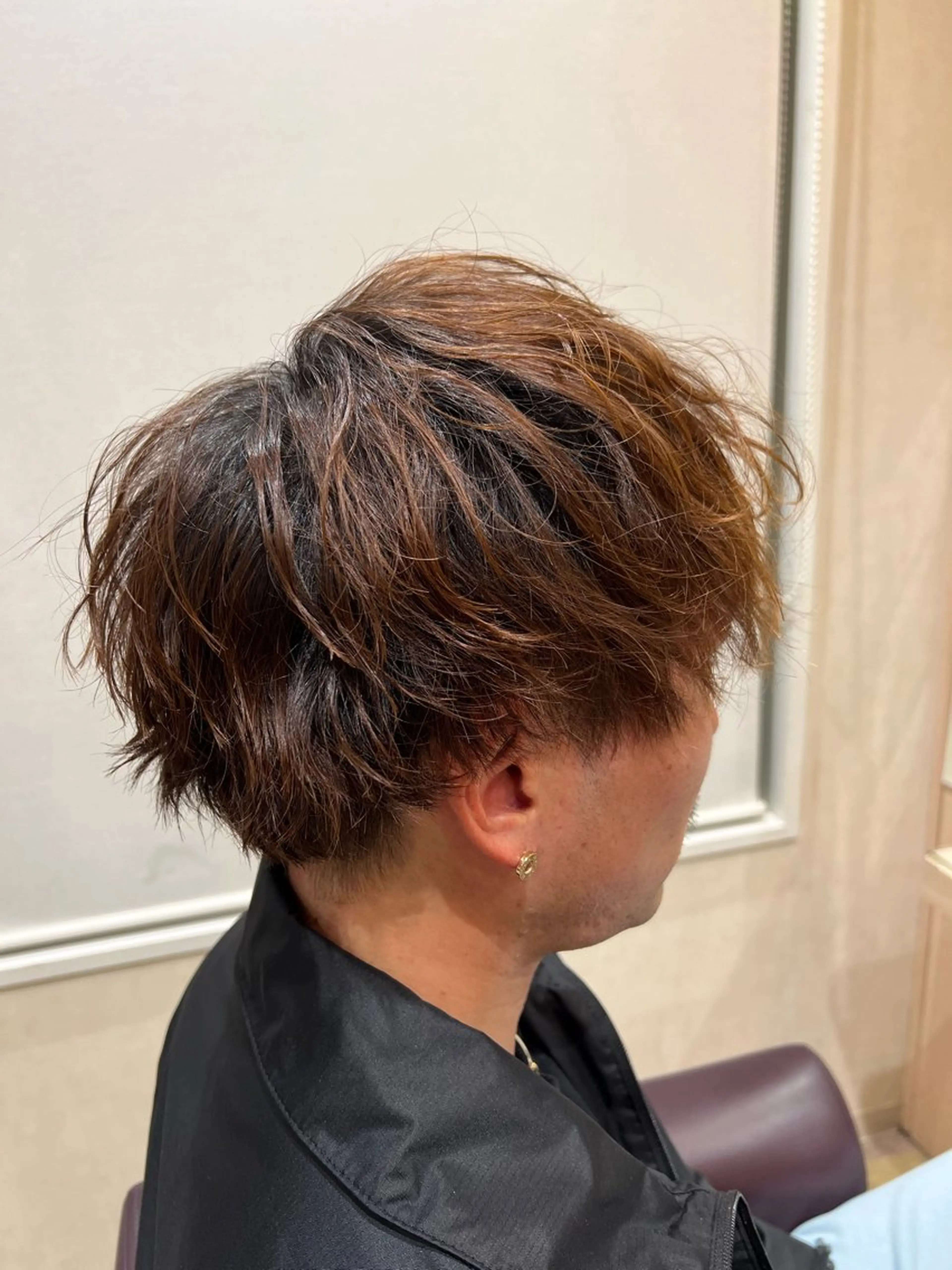 ショート パーマ メンズ chill仙台所属・藤田 一樹のヘアスタイル