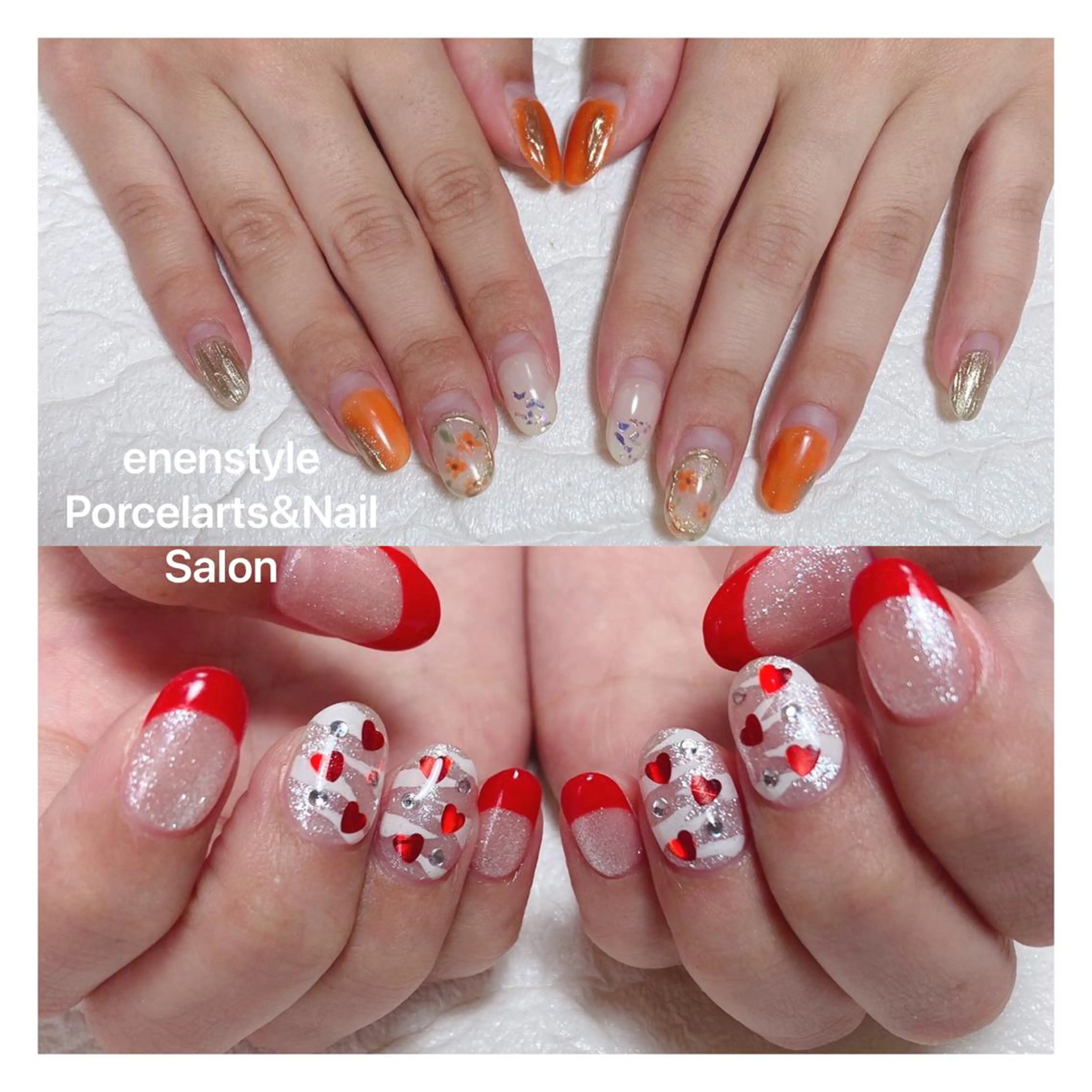 ミディアム ネイル ハンドネイル 👑enen style👑のネイルデザイン