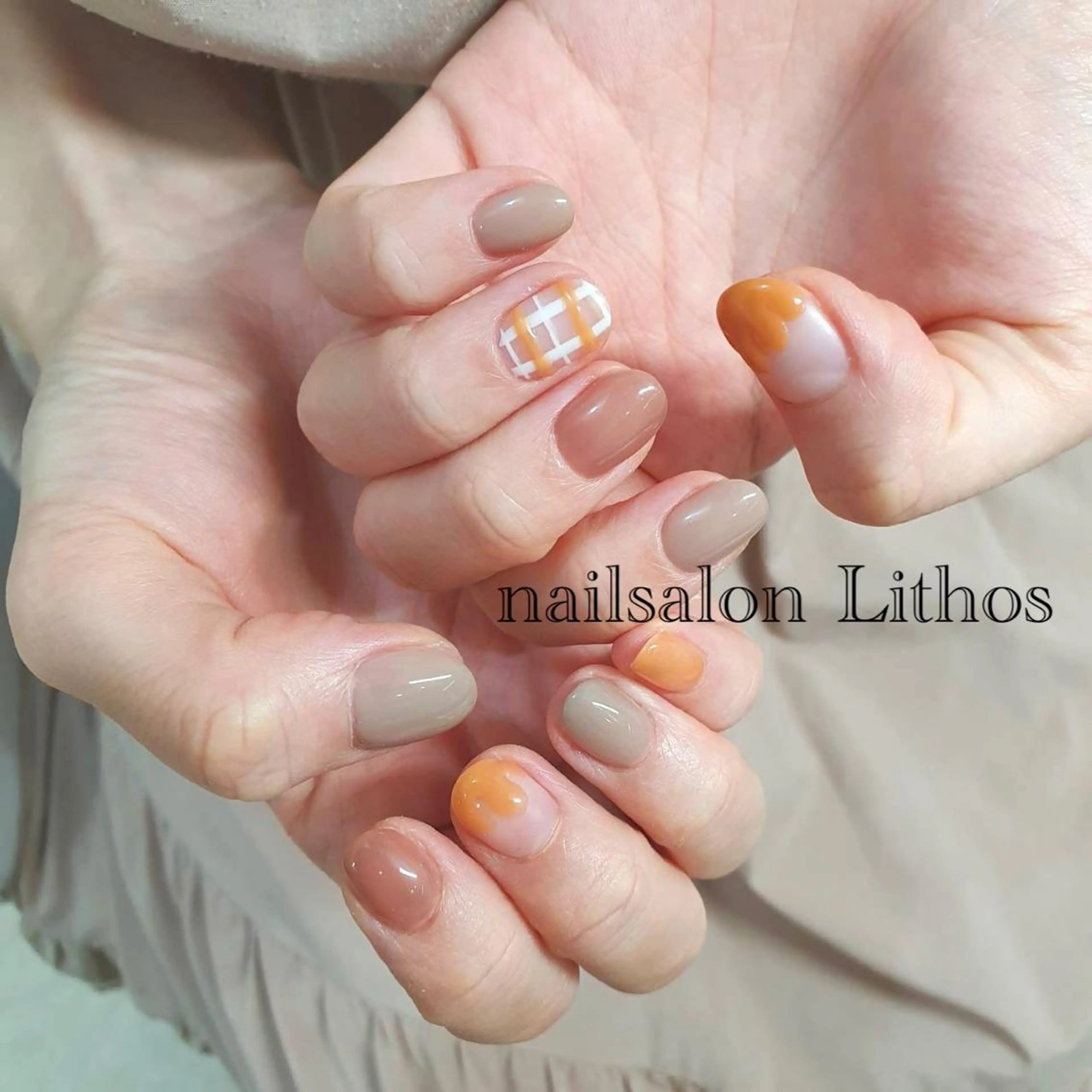 ネイル アートネイル ジェルネイル 韓国ネイル オフィスネイル パラジェル ハンドネイル nailsalon Lithos所属・nailsalon Recontreのネイルデザイン