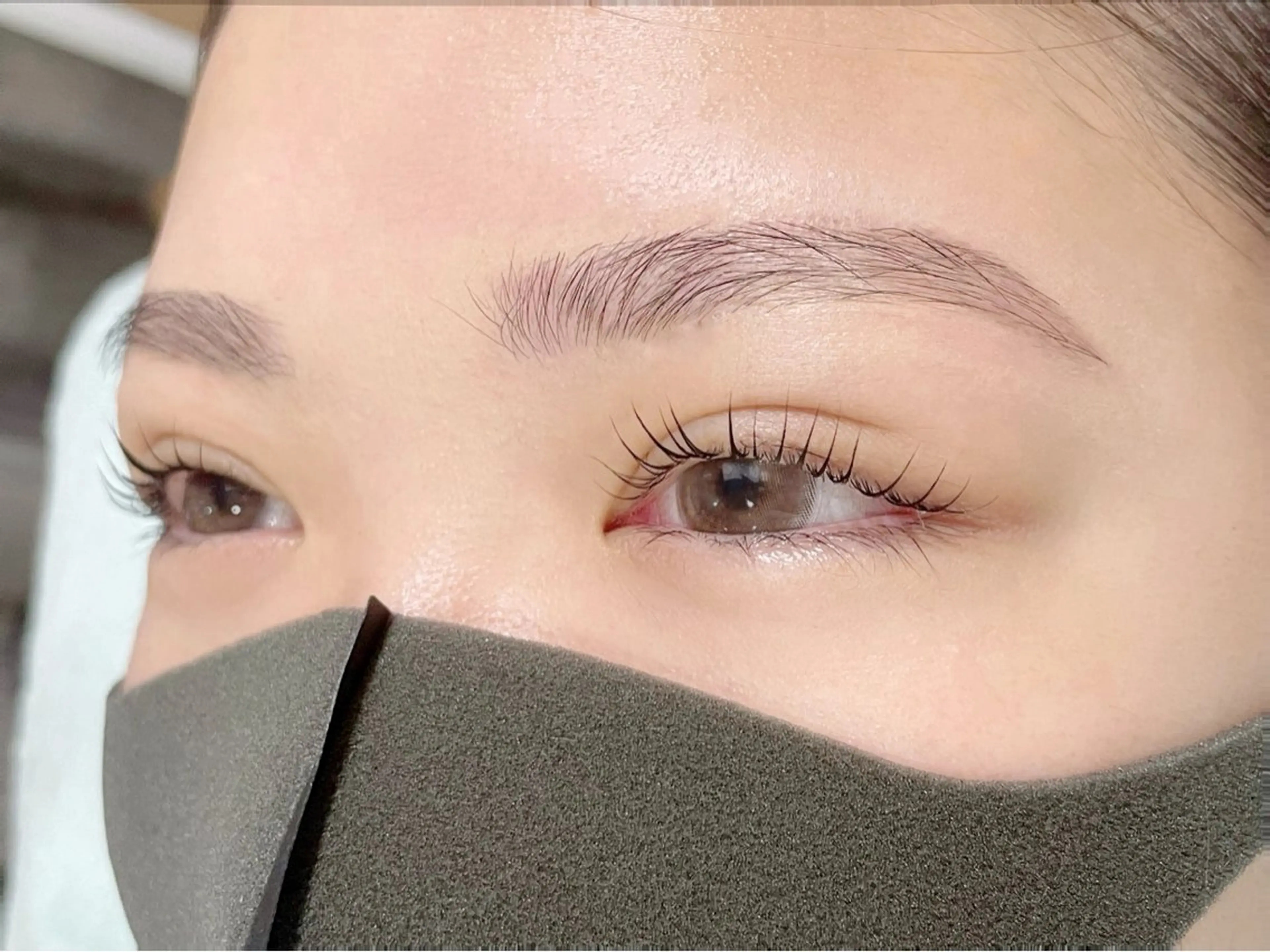 【SETメニュー】似合わせまつげパーマ+美眉毛Wax(アイシャンプー.間引き.cut.仕上げメイク付) （現金のみ）の写真