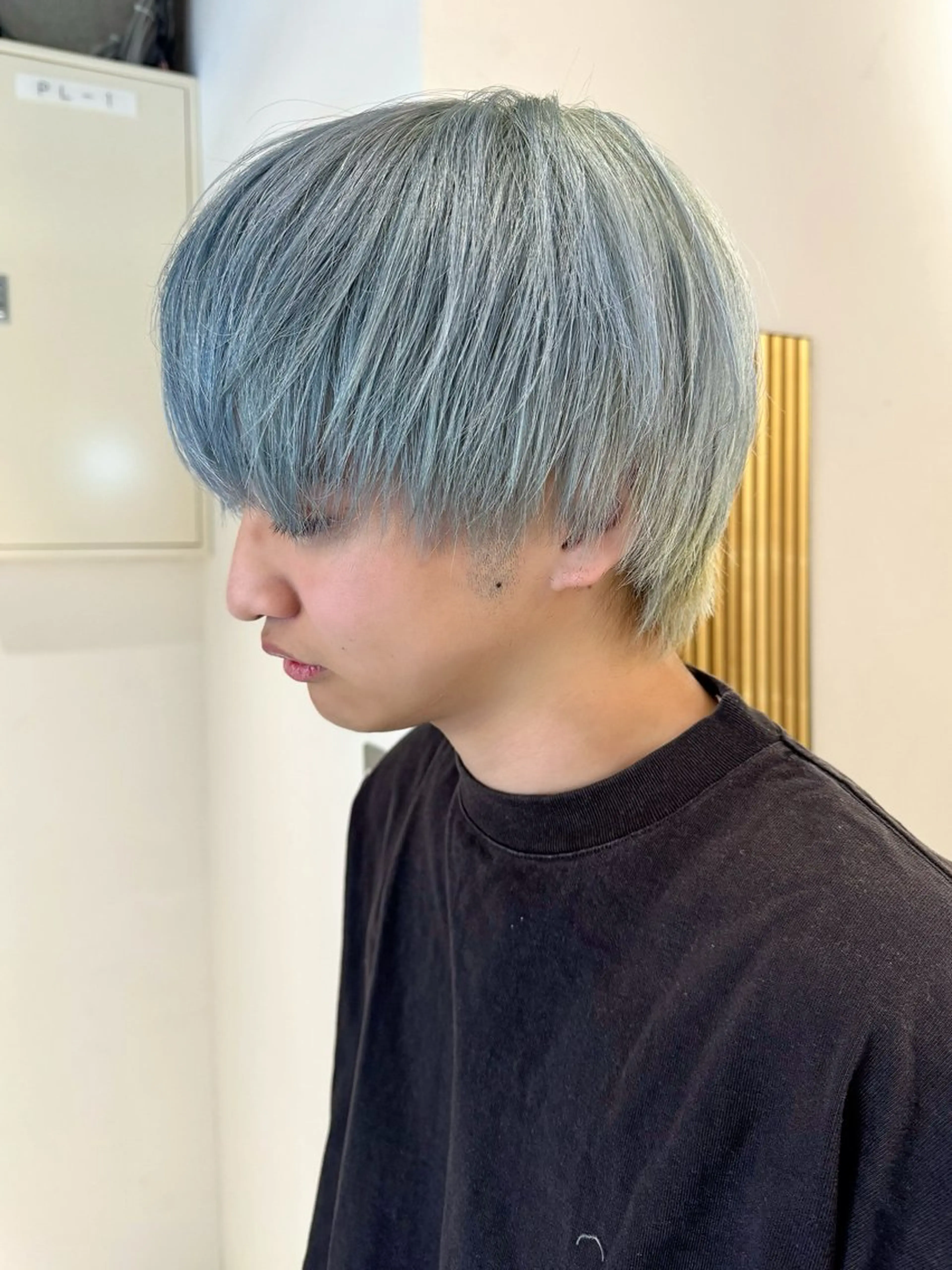 ショート カラー 垢抜け/レイヤー/ ハイトーン/アスナのヘアスタイル