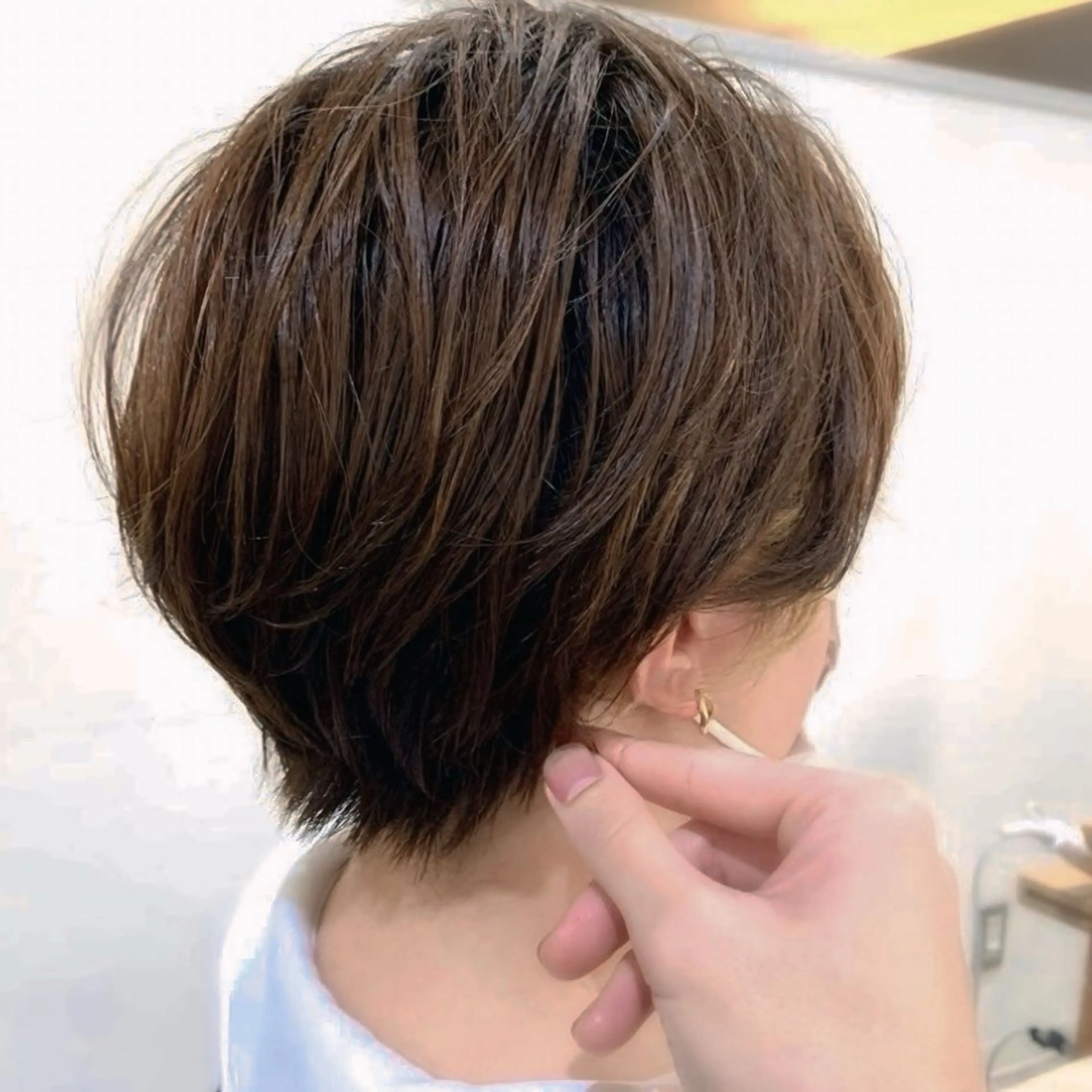 初めての方へ☘️カット+耳周りイヤリングカラー+2stepトリートメントの写真