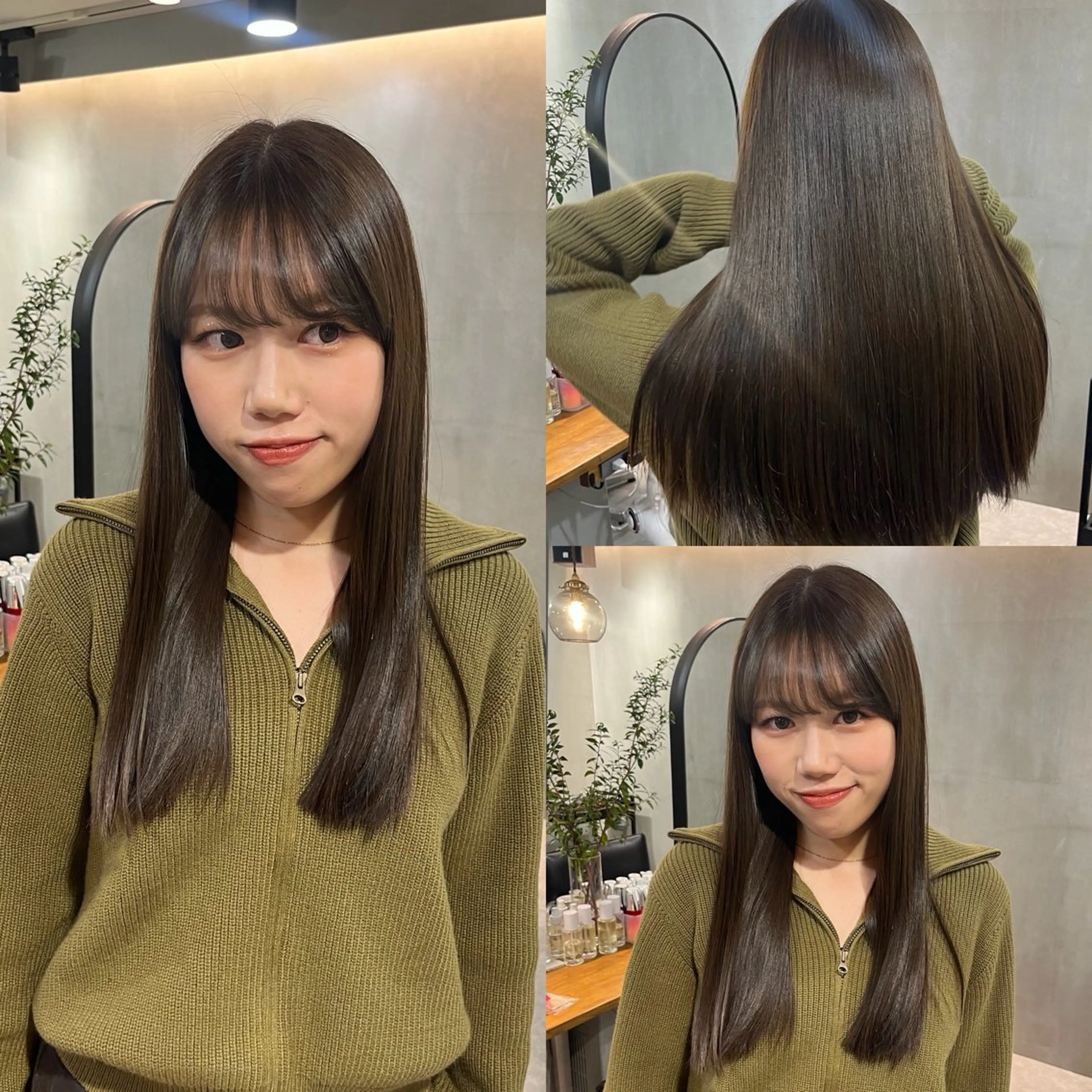 サラ艶✨ストレートパーマ&オージュアトリートメント🫧➕カフェドリンク付き🥤の写真