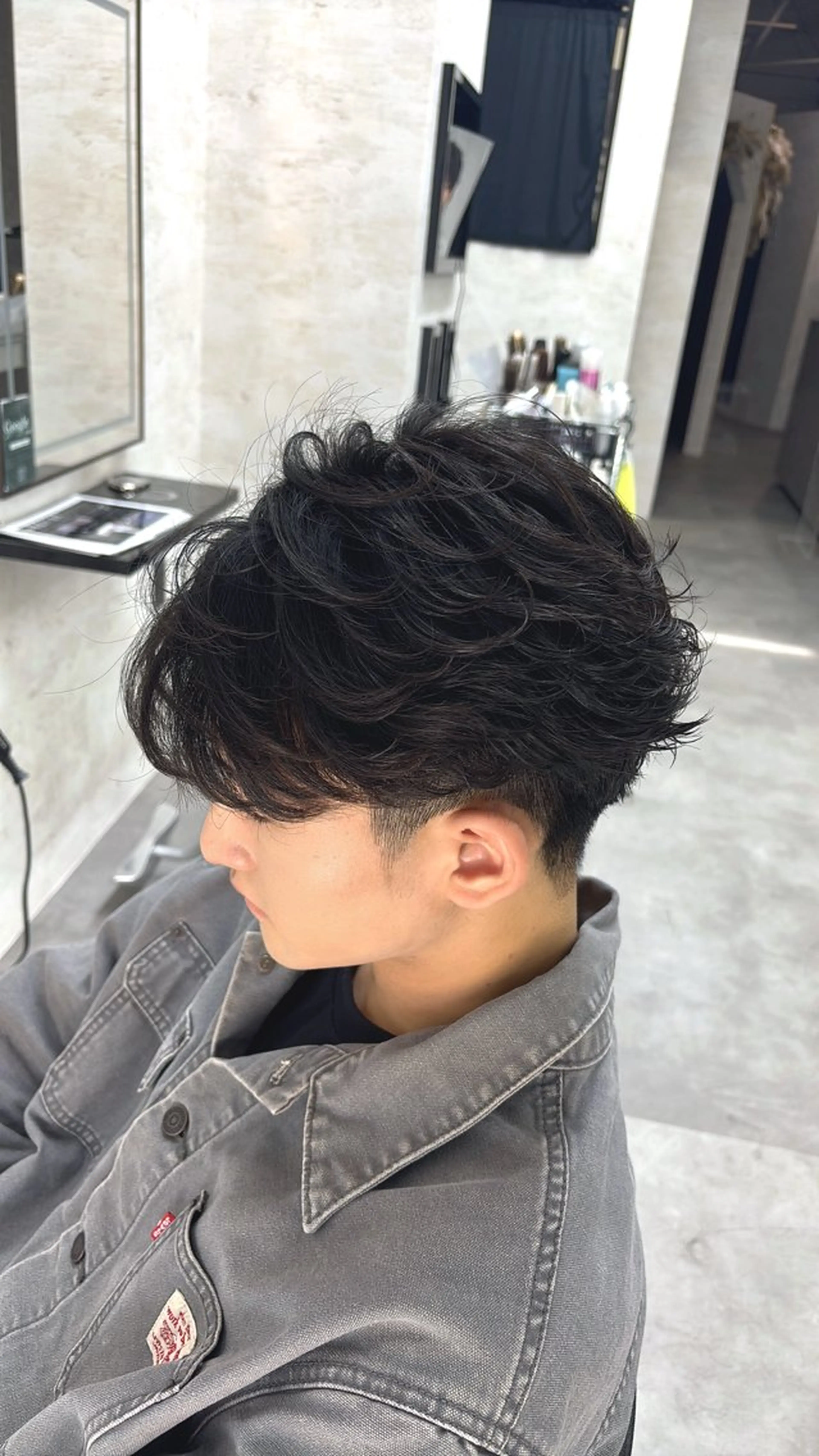 メンズ フェザーパーマ メンズパーマ Lay/カラーリスト Myuukaのヘアスタイル