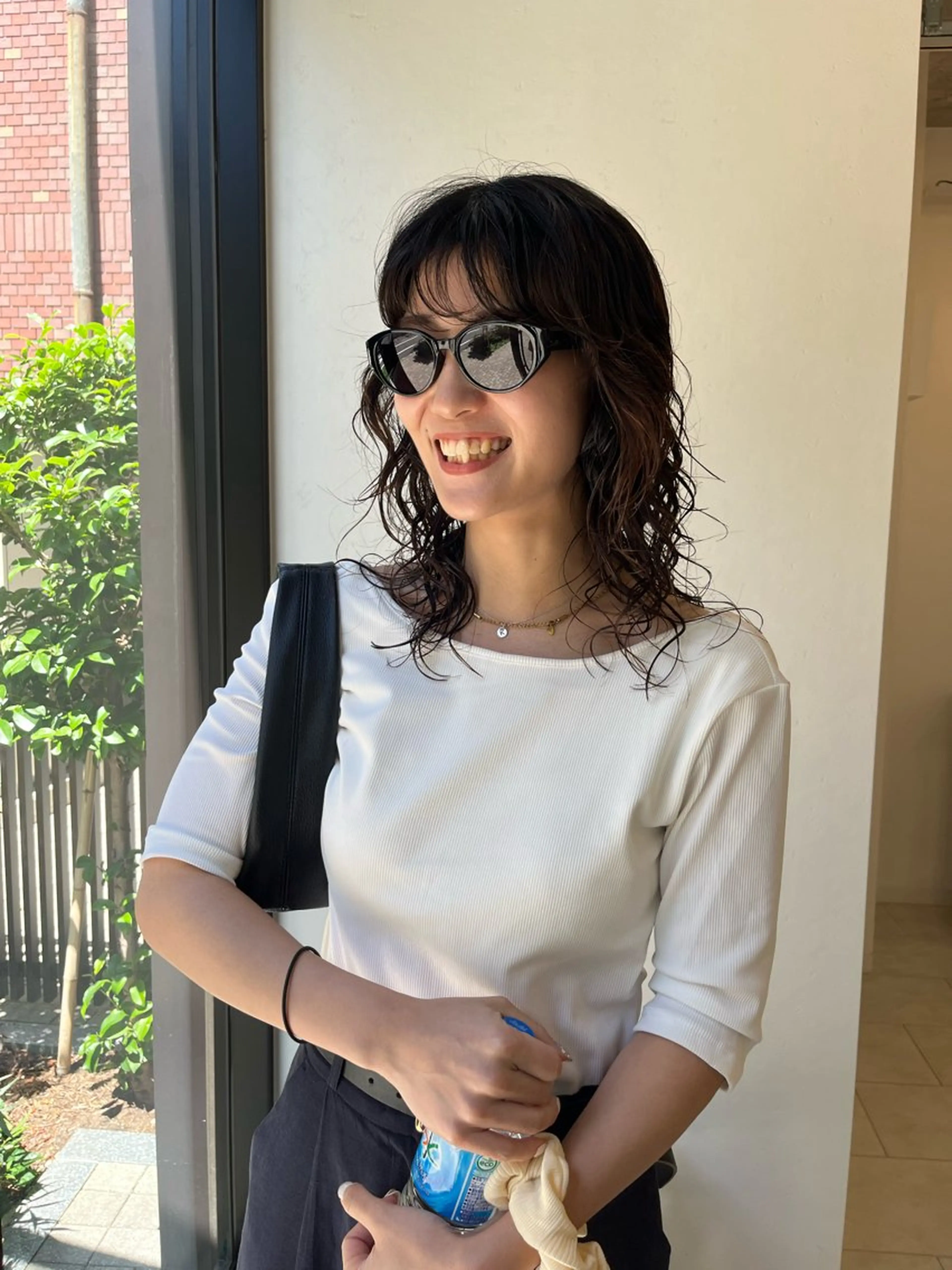 ミディアム パーマ カット パーマ NOUN所属・eri kinjoのヘアスタイル