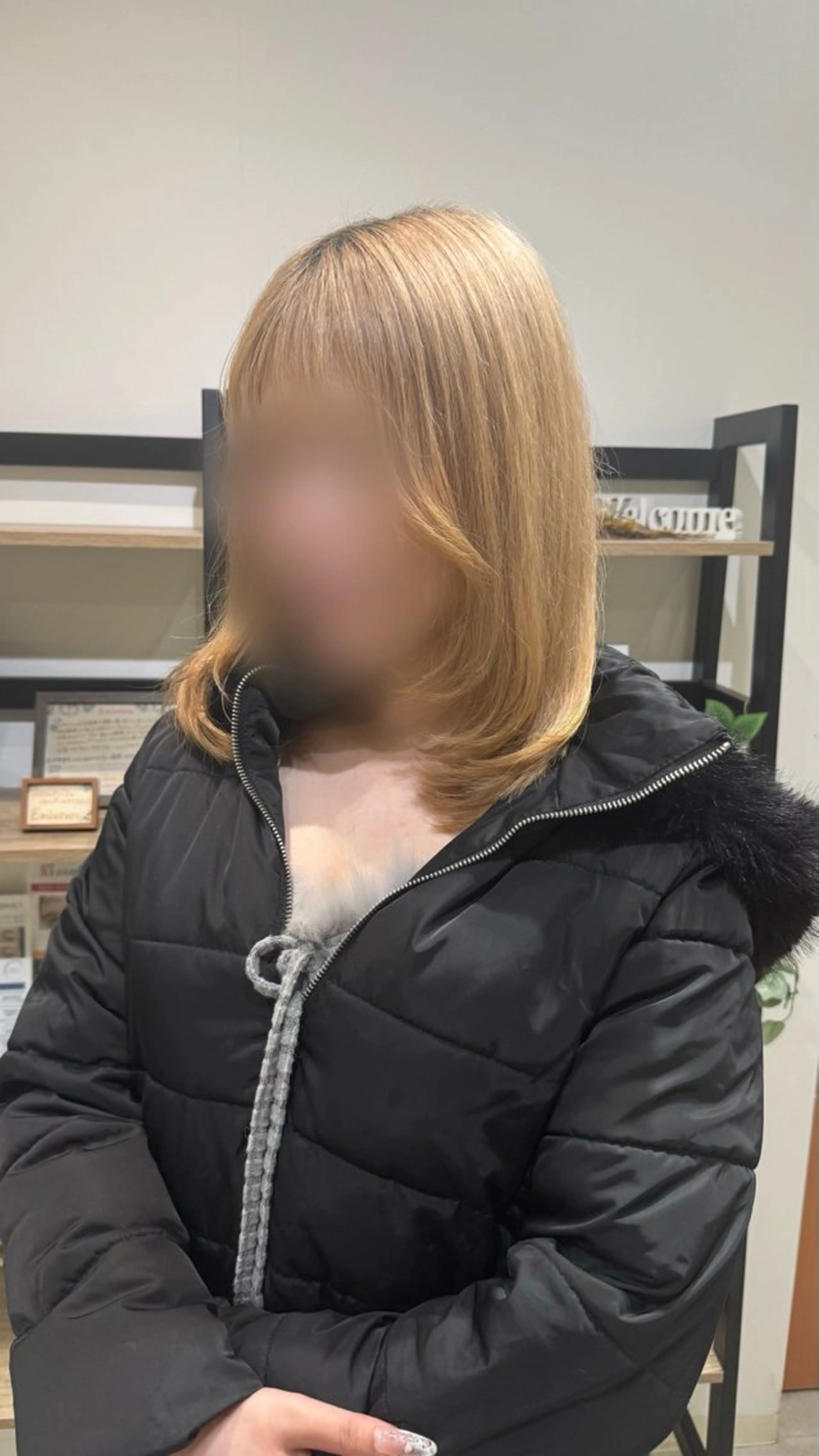 ミディアム レイヤーカット 藤田 紋芽 Jr.stylistのヘアスタイル