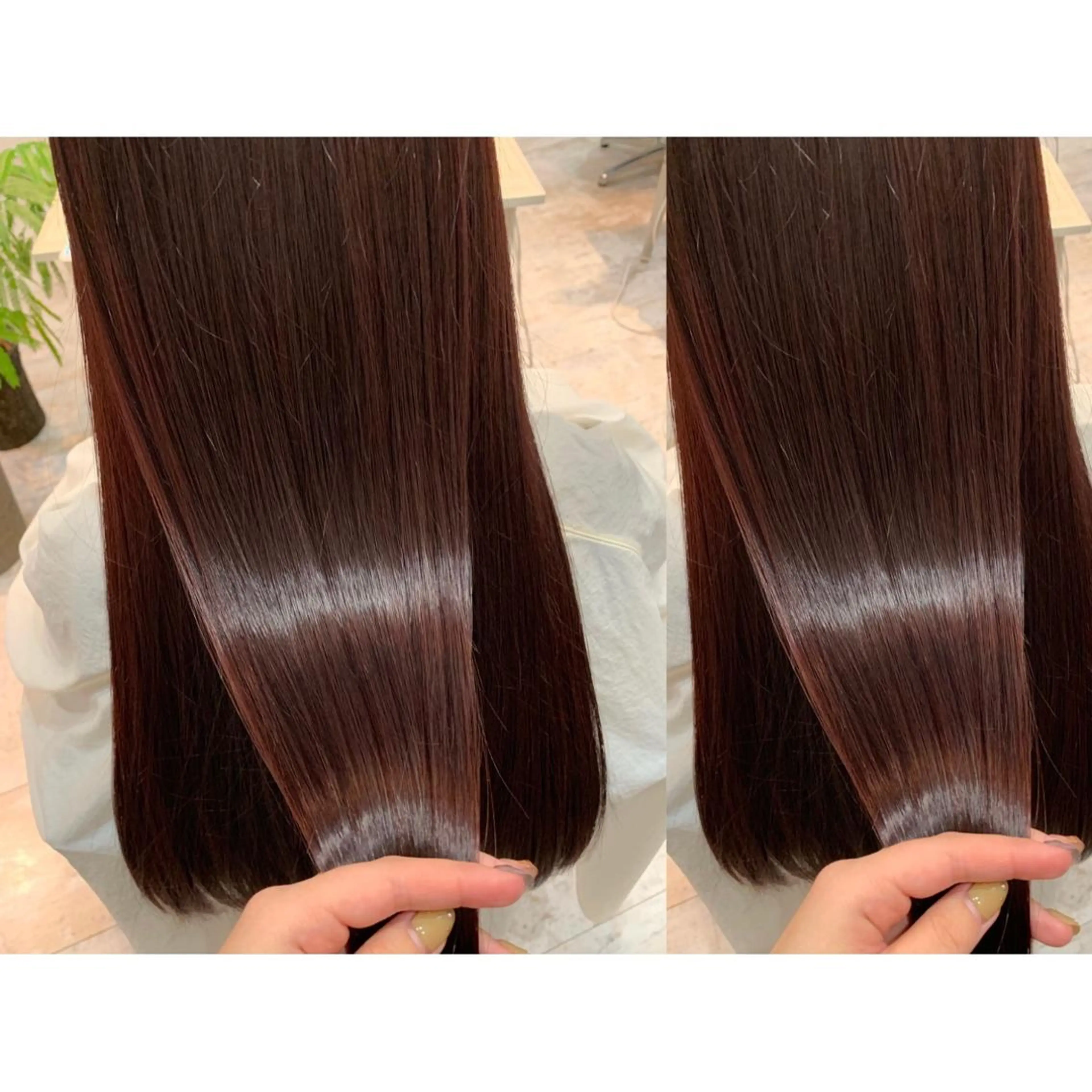 ロング カット ヘアカラー トリートメント 🫧透け感⋆艶髪💎 山口アヤカのヘアスタイル