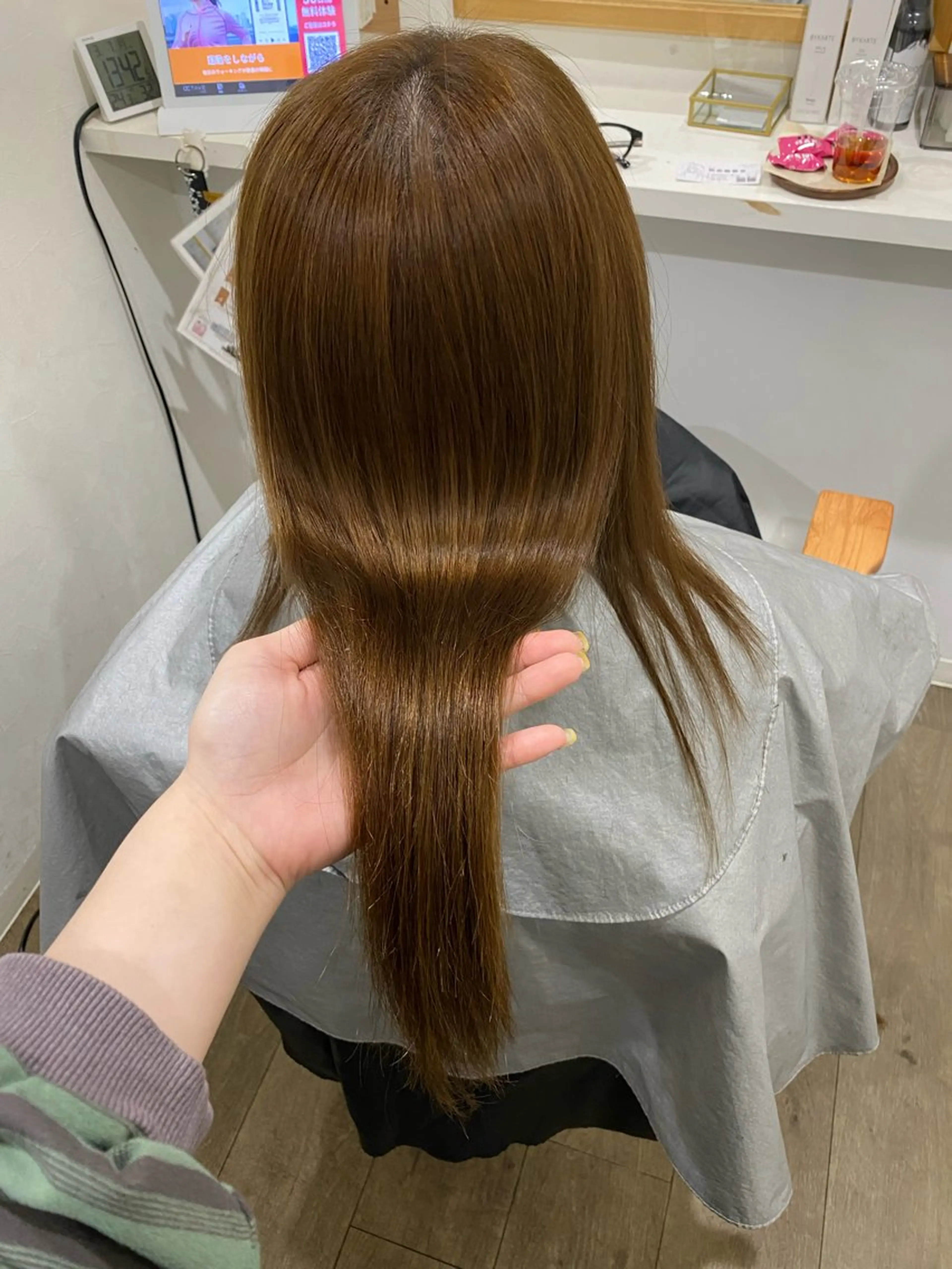 ロング カット 縮毛矯正 Jewel  Box東梅田所属・髪質改善サロン 梅田/ヨナミネのヘアスタイル