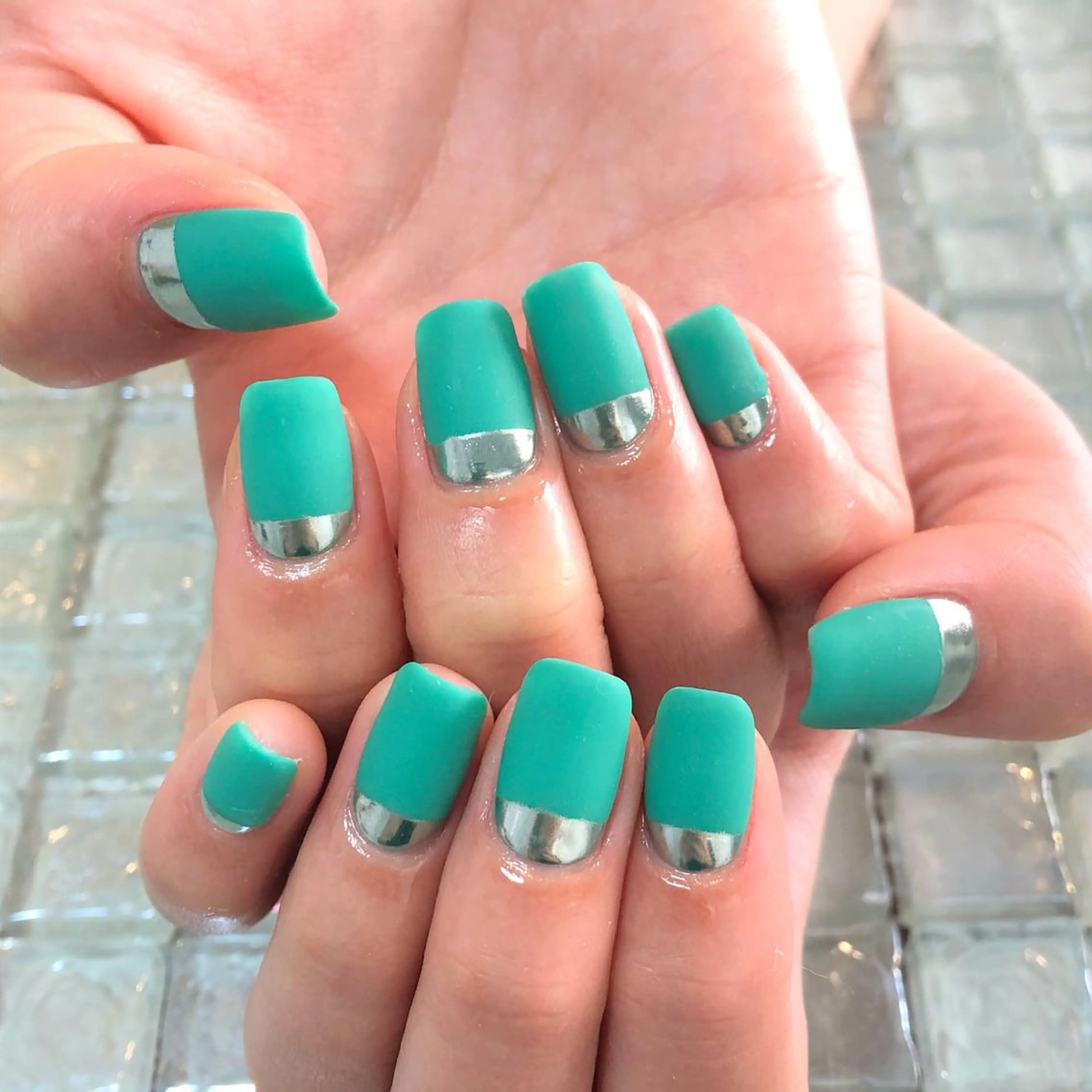 ネイル マットネイル ミラーネイル ハンドネイル 工藤 理恵のネイルデザイン