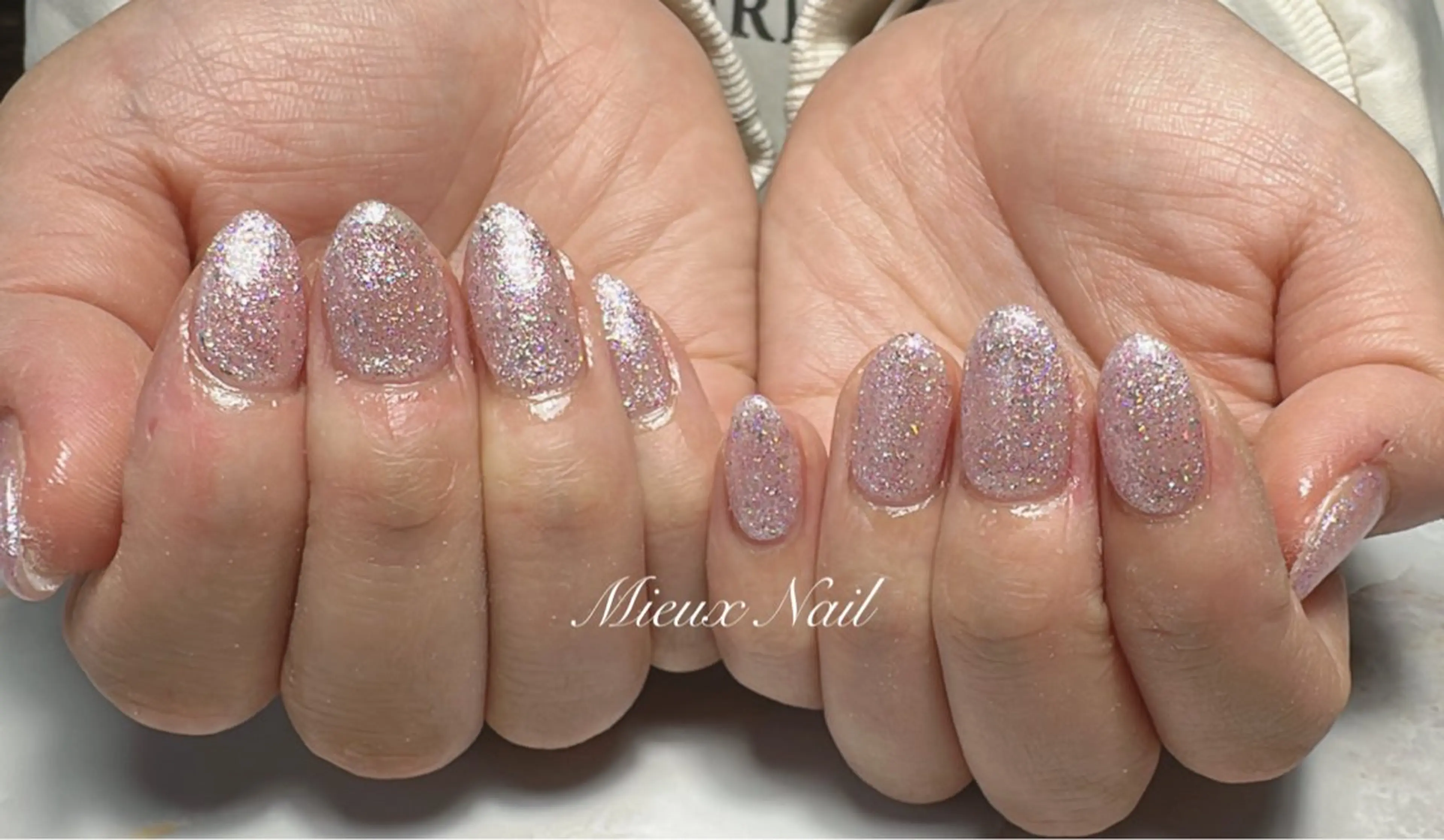 ネイル ブルー ジェルネイル パラジェル ハンドネイル 市川 麻衣子のネイルデザイン