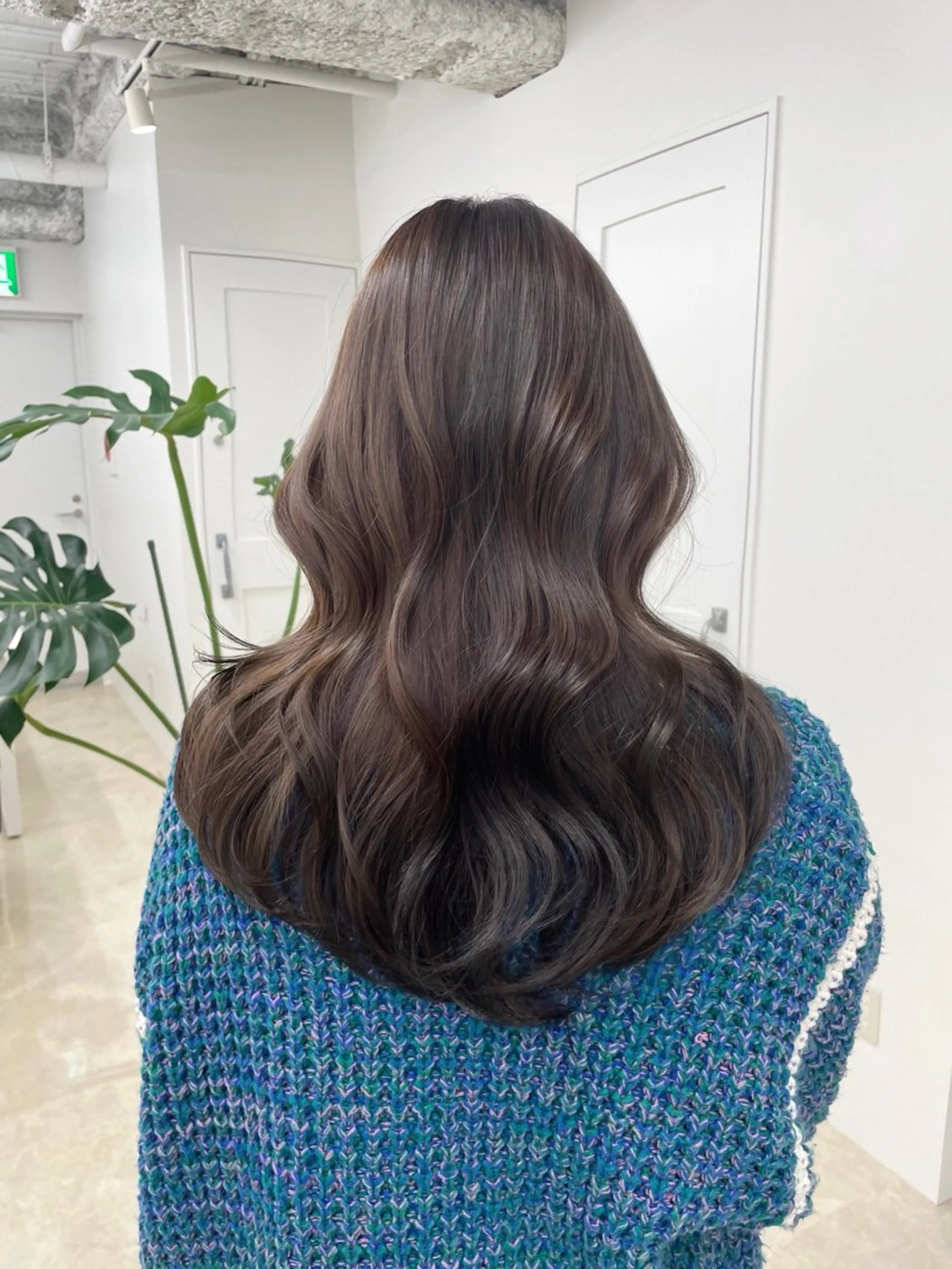 ロング カラー ヘアカラー 新宿/韓国ヘア/ 髪質改善ストレートのヘアスタイル