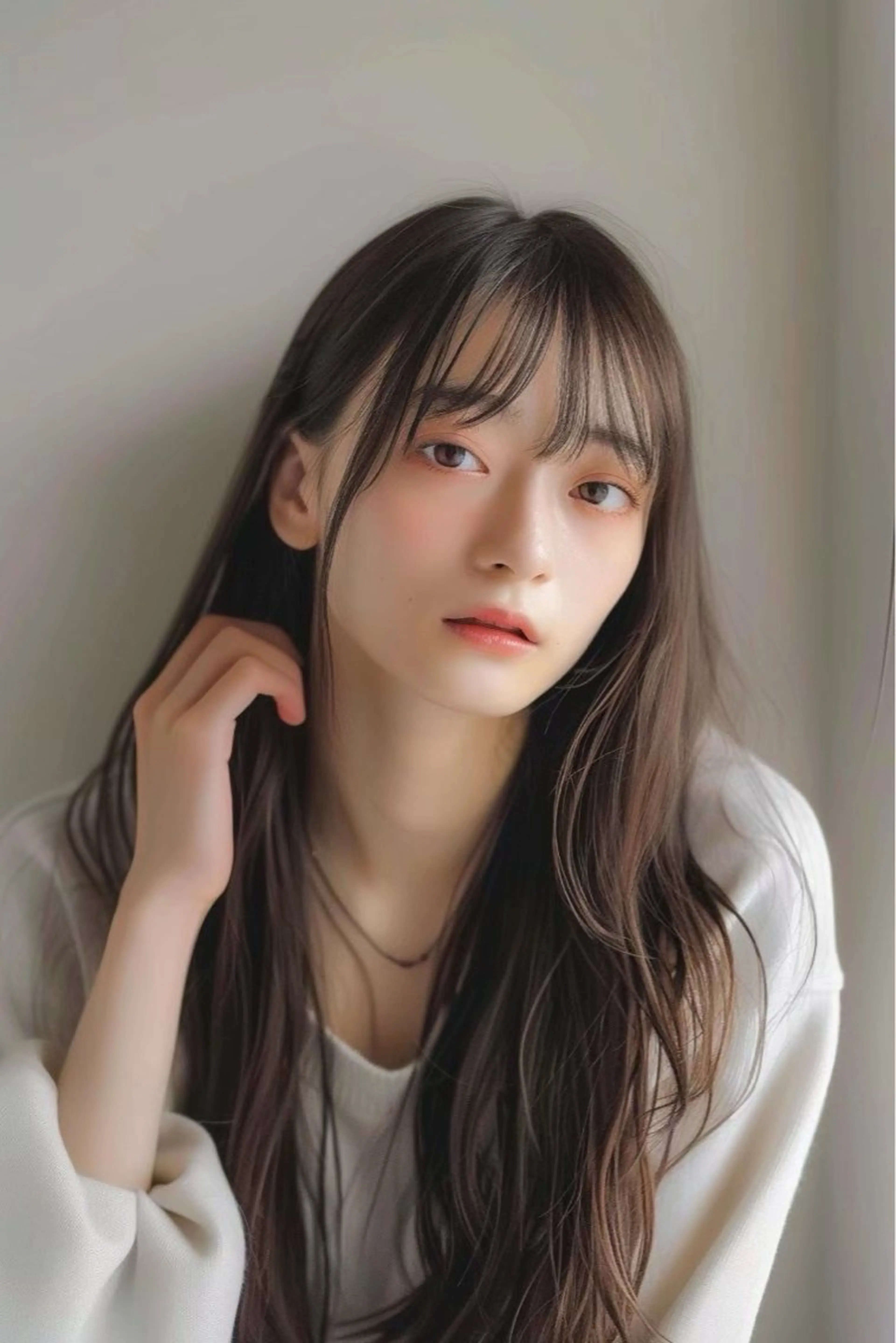 ロング カラー カット ヘアカラー トリートメント 学割クーポンあり/ 透け感カラーYUTOのヘアスタイル