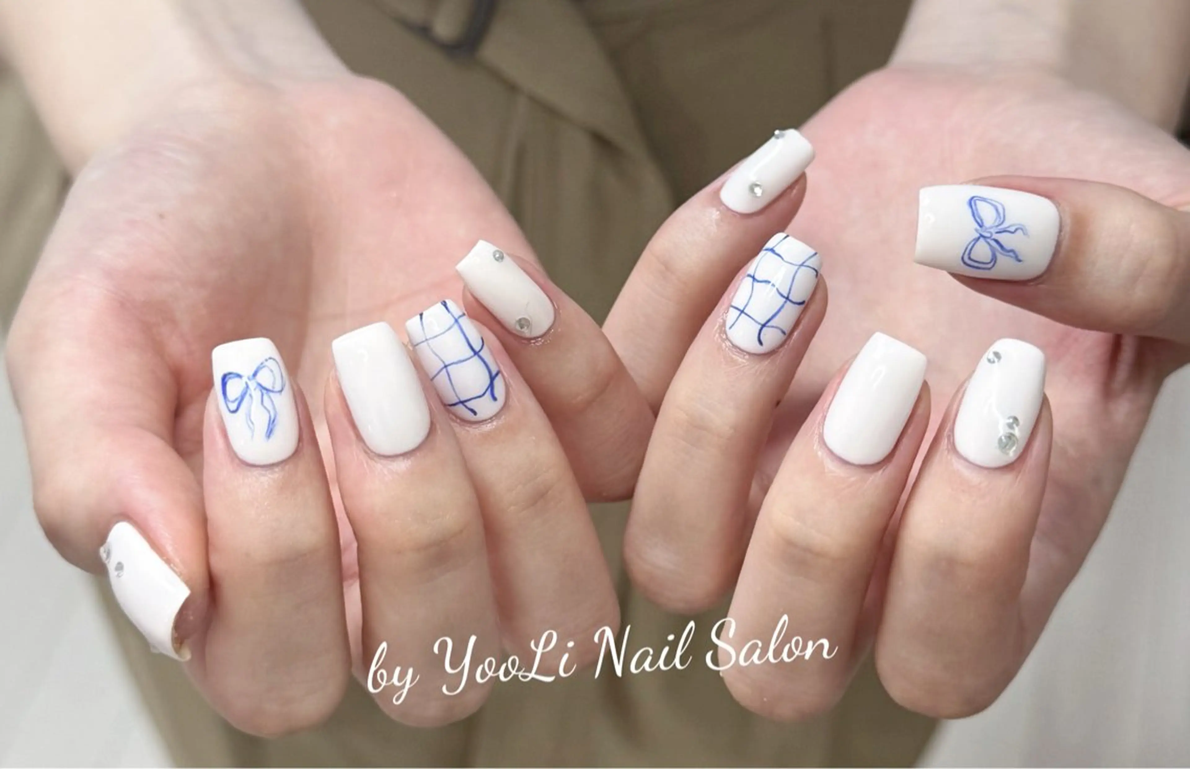 ネイル アートネイル オーロラネイル チークネイル フレンチネイル ガラスフレンチ ハンドネイル 🎀🎀YooLi Nail Salonのネイルデザイン
