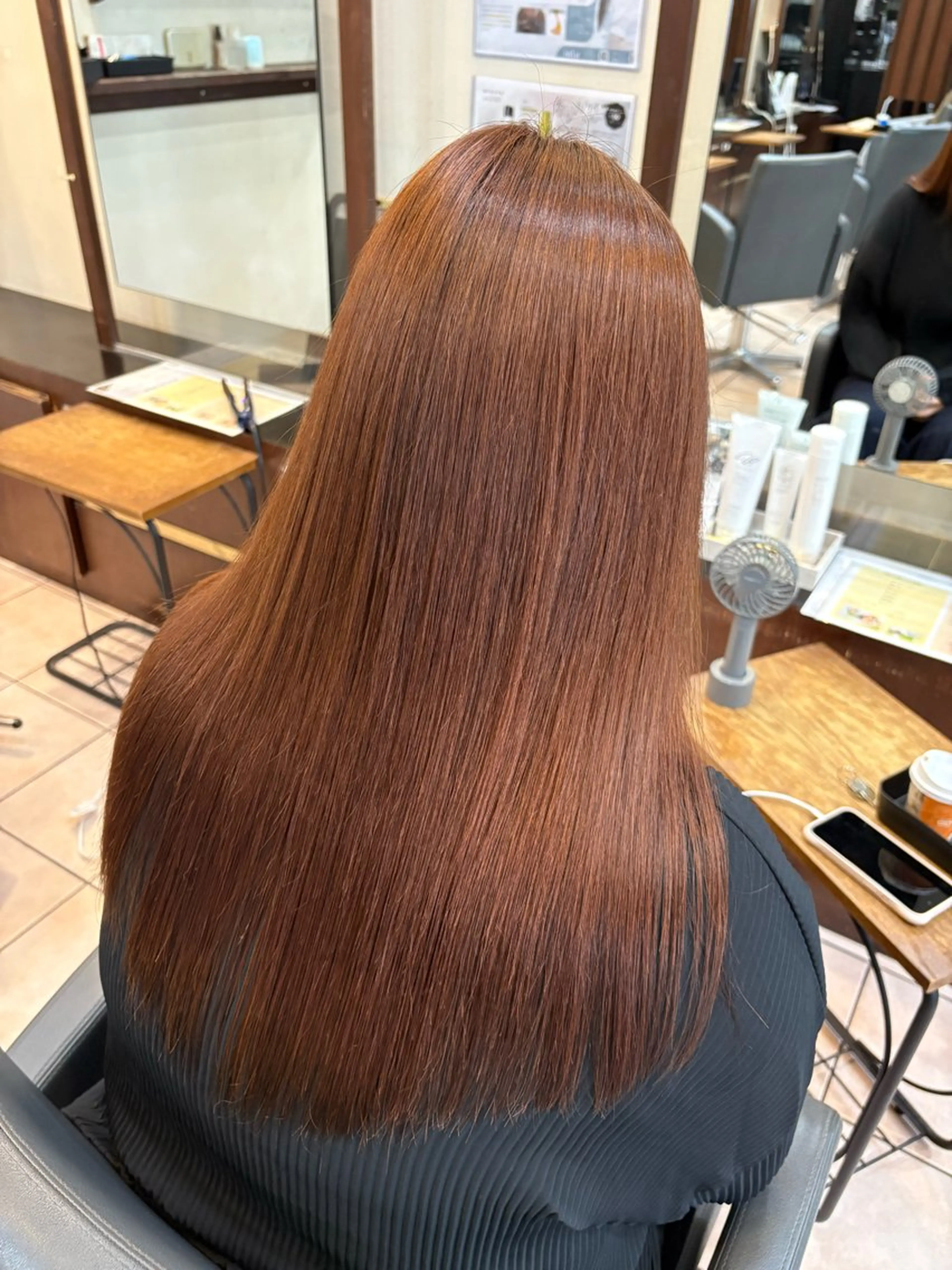 ロング 縮毛矯正 トリートメント MODEK's阿倍野 HONOKAのヘアスタイル