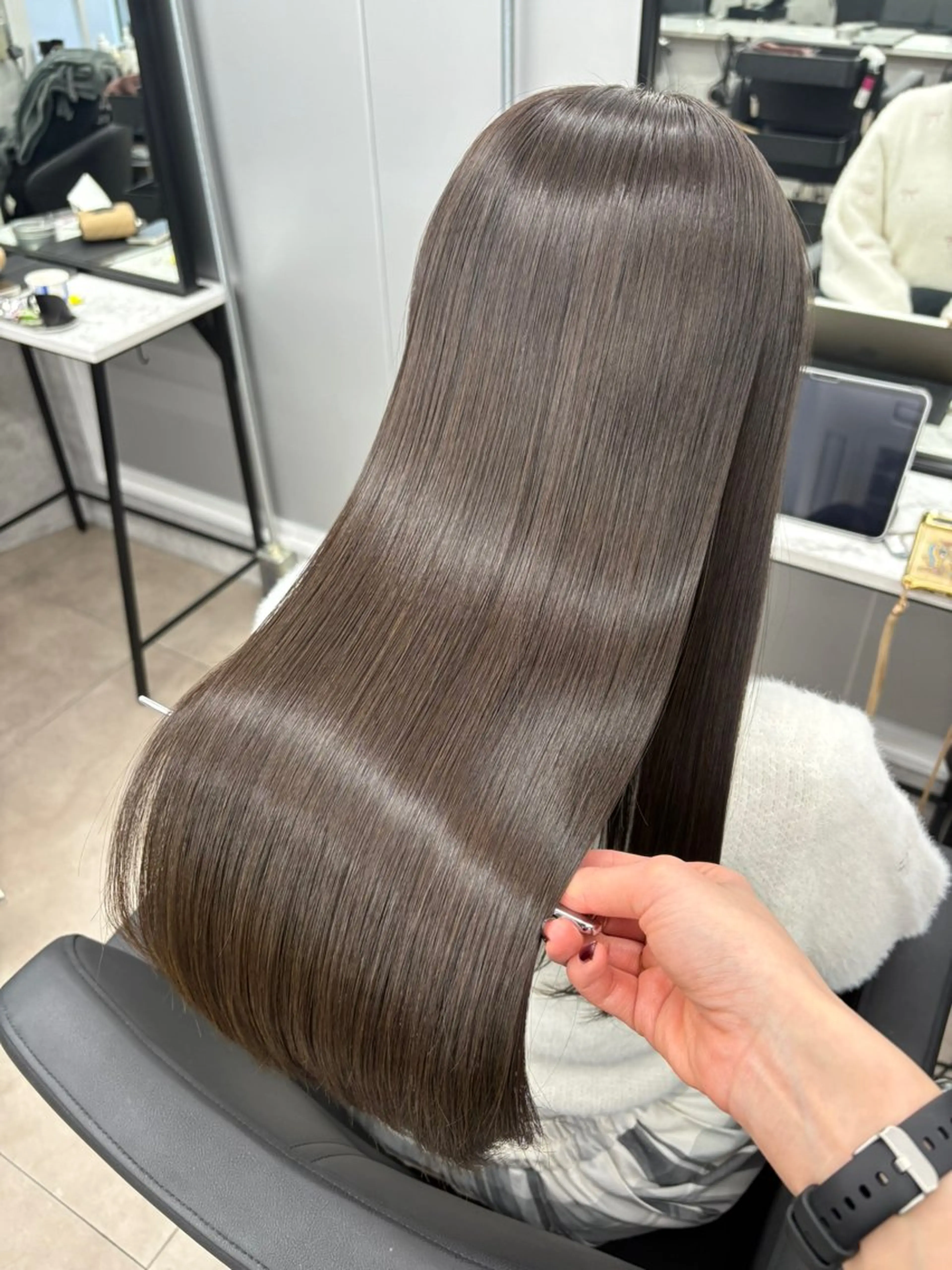 ロング カラー 新宿/髪質改善/韓国 ﾚｲﾔｰ/店長.原島のヘアスタイル