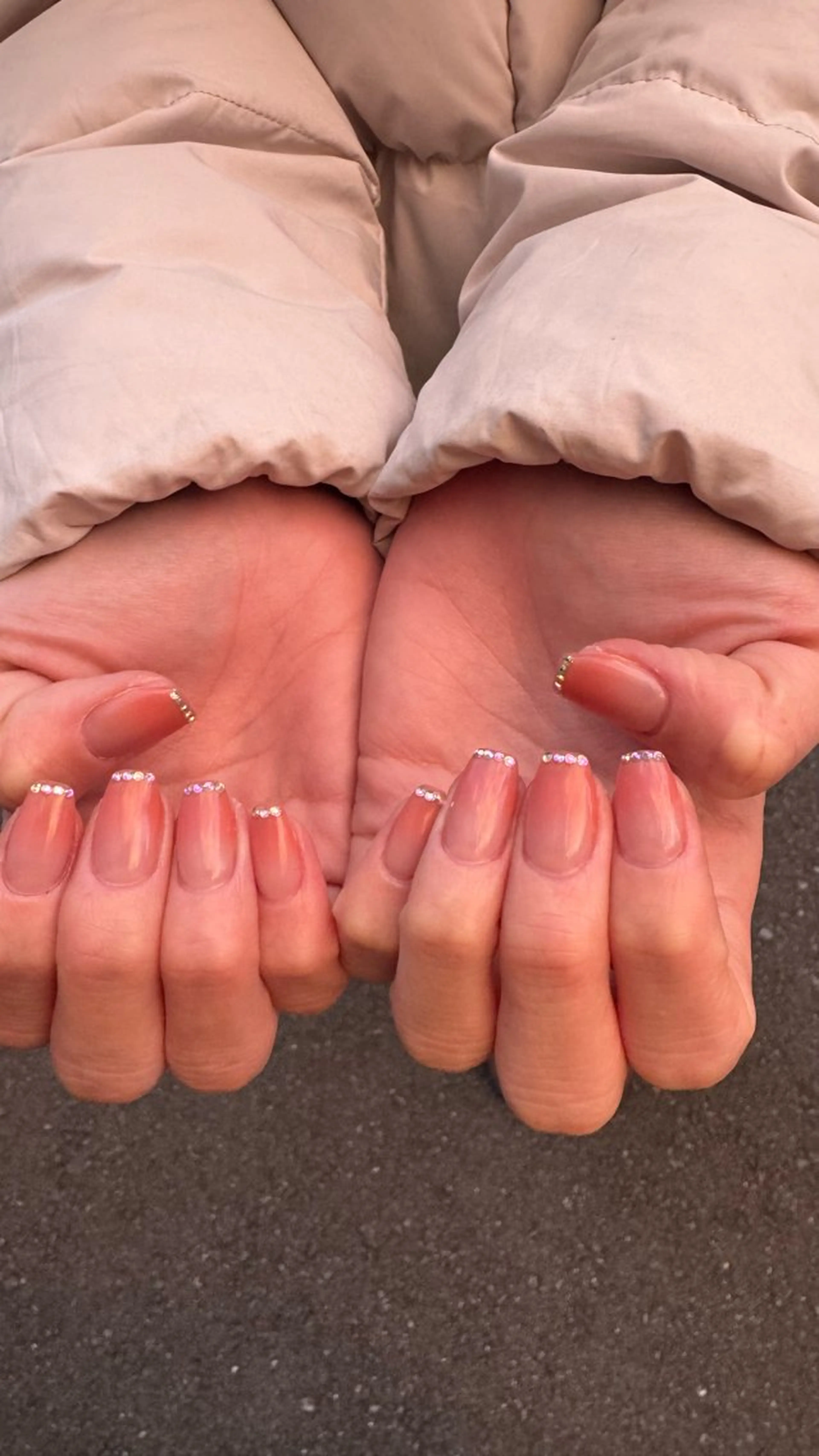 ネイル フラッシュネイル 韓国ネイル ラメ(グリッター) ラメグラデーション マグネットネイル ハンドネイル MH_ Nailのネイルデザイン