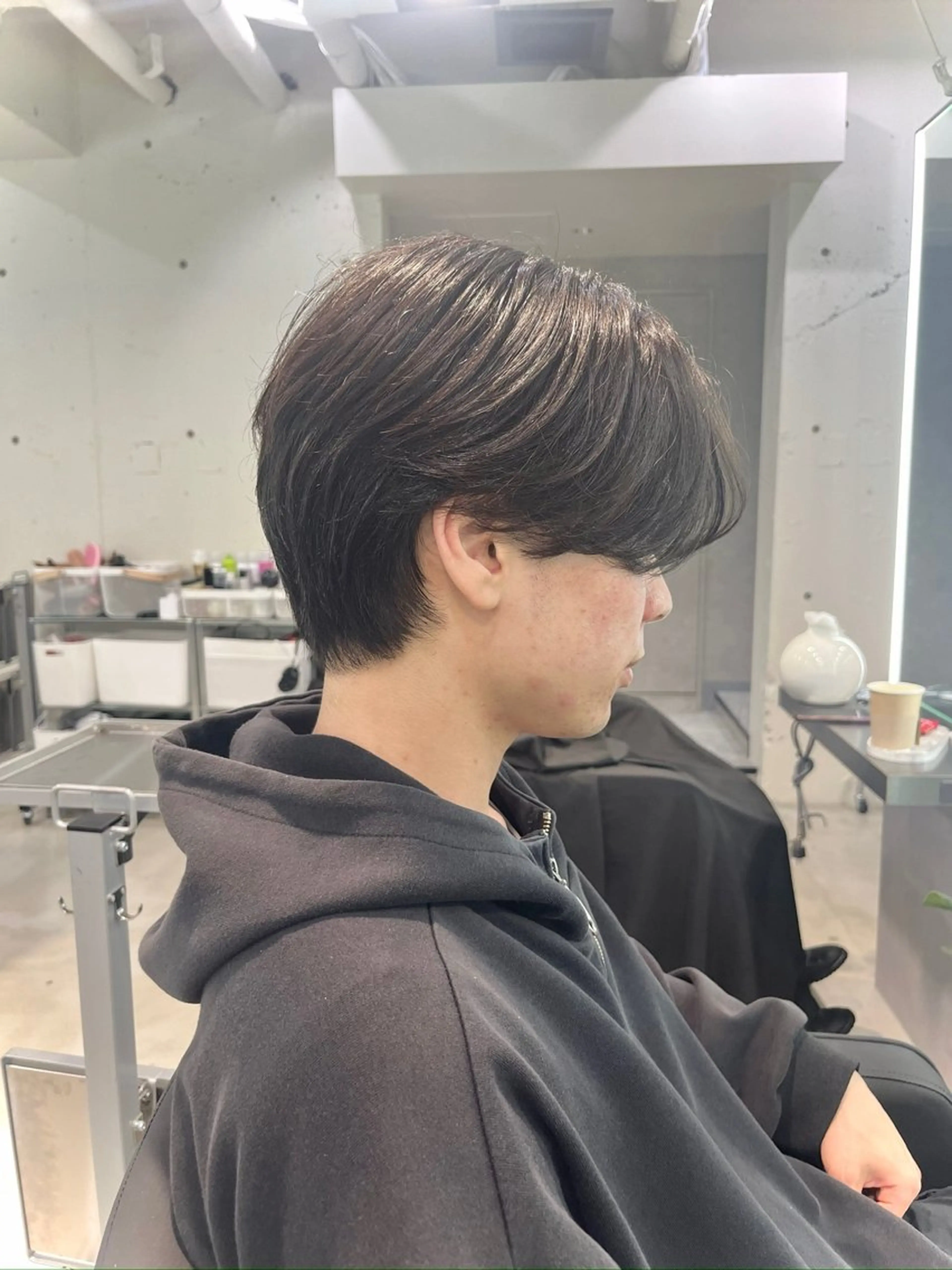 パーマ メンズ ダウンパーマ メンズ韓国風 メンズパーマ ニュアンスパーマ カット パーマ 縮毛矯正 韓国ボブ☆メンズ カットYUTOのヘアスタイル