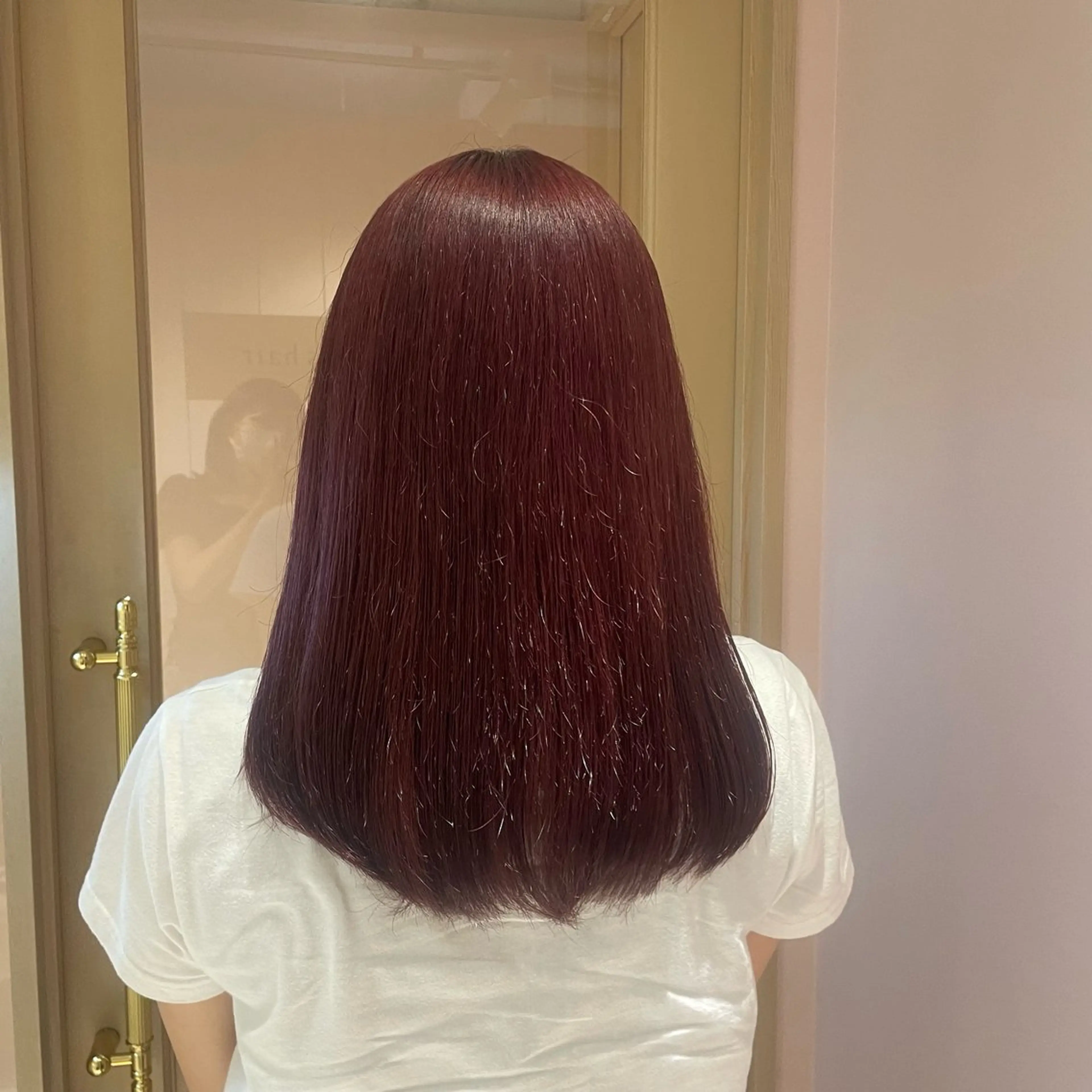 セミロング ヘアカラー トリートメント ヘッドスパ マホ/日吉/髪質改善 /レイヤー/ガーリーのヘアスタイル