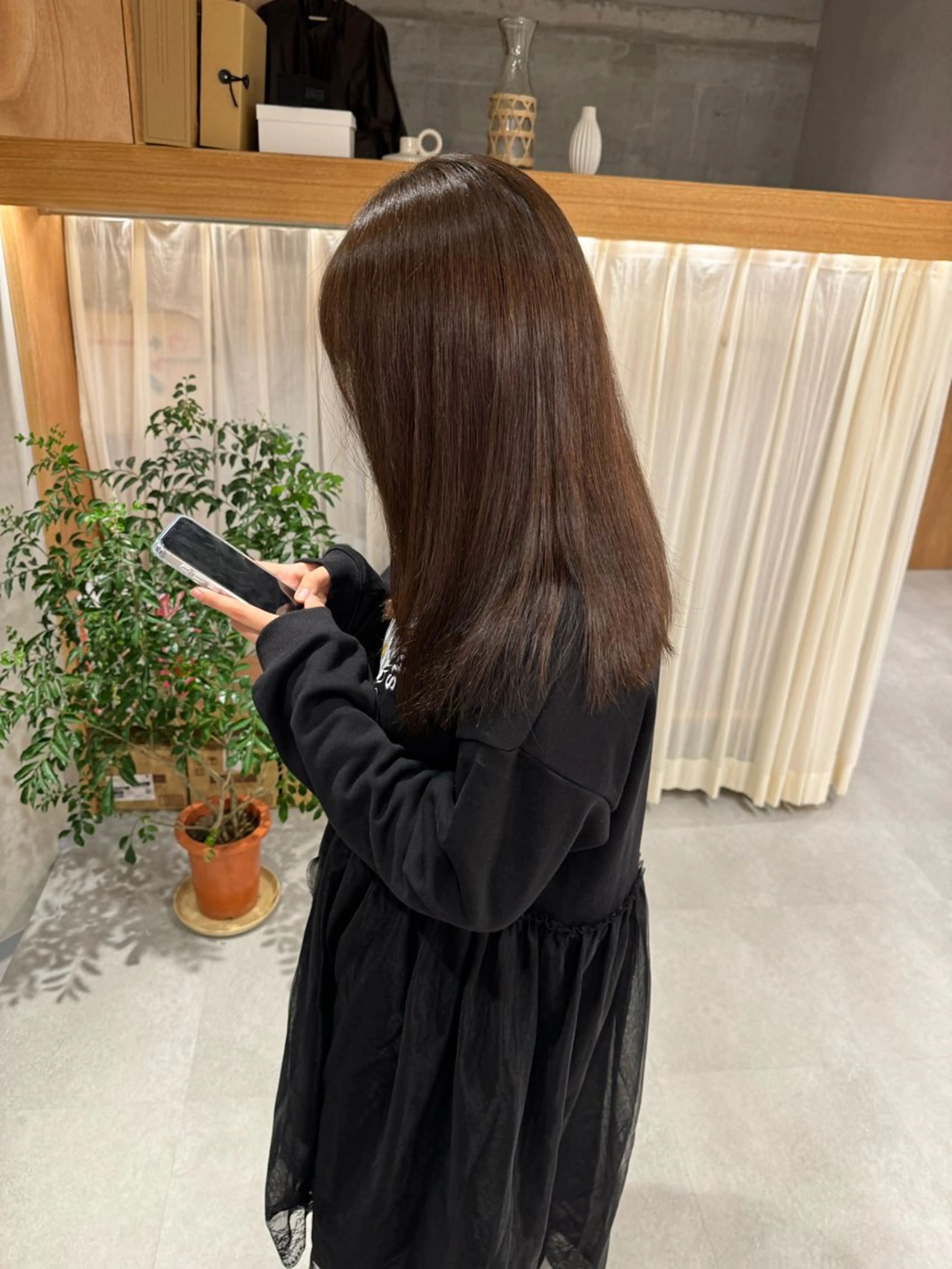 ミディアム カット トリートメント レイヤー/ボブパーマ /垢抜け/タクミのヘアスタイル