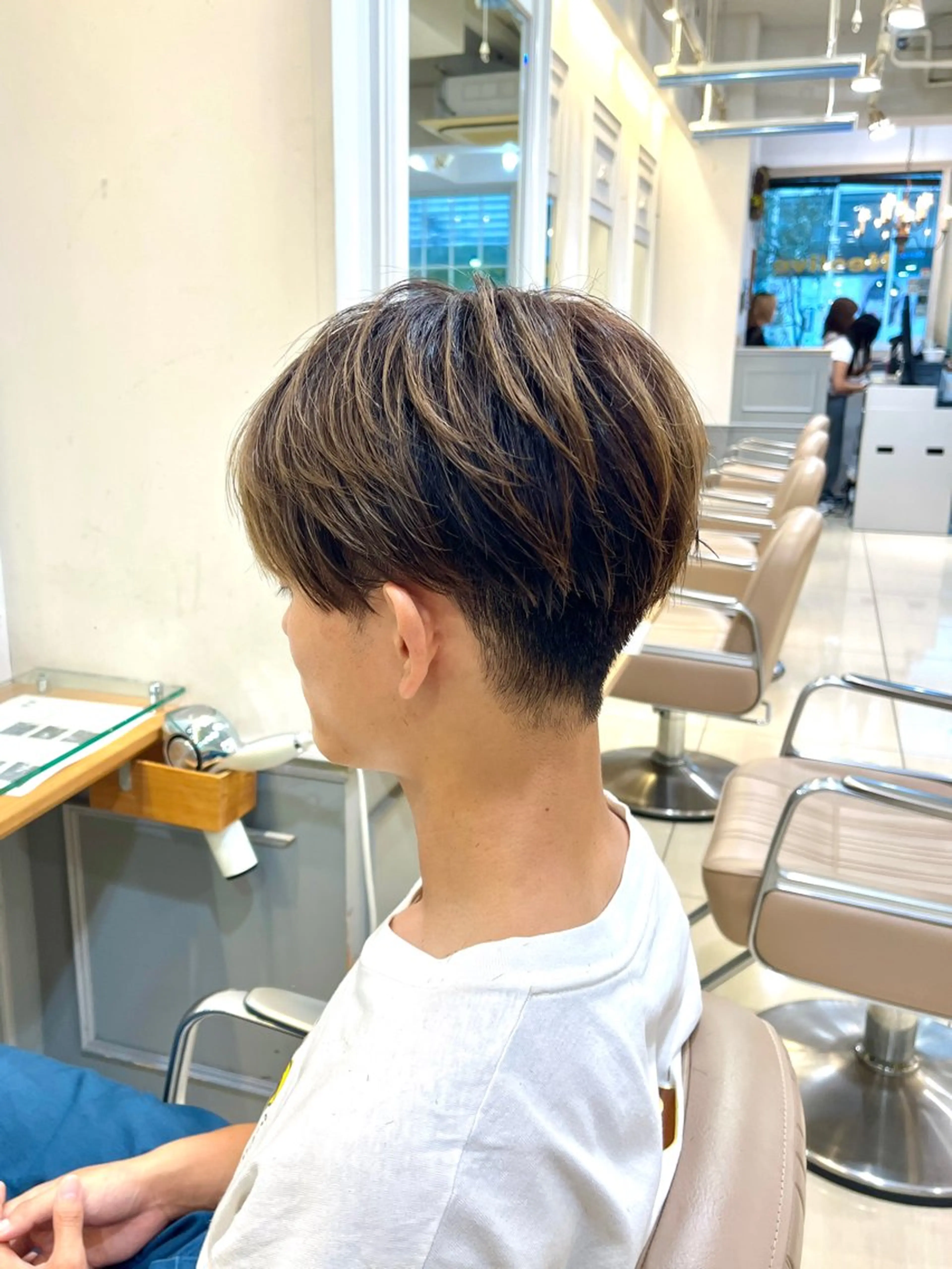 ミディアム メンズ マッシュ シースルーマッシュ 刈り上げ メンズカットモデル/ 横浜/佐藤桃香 🦥のヘアスタイル