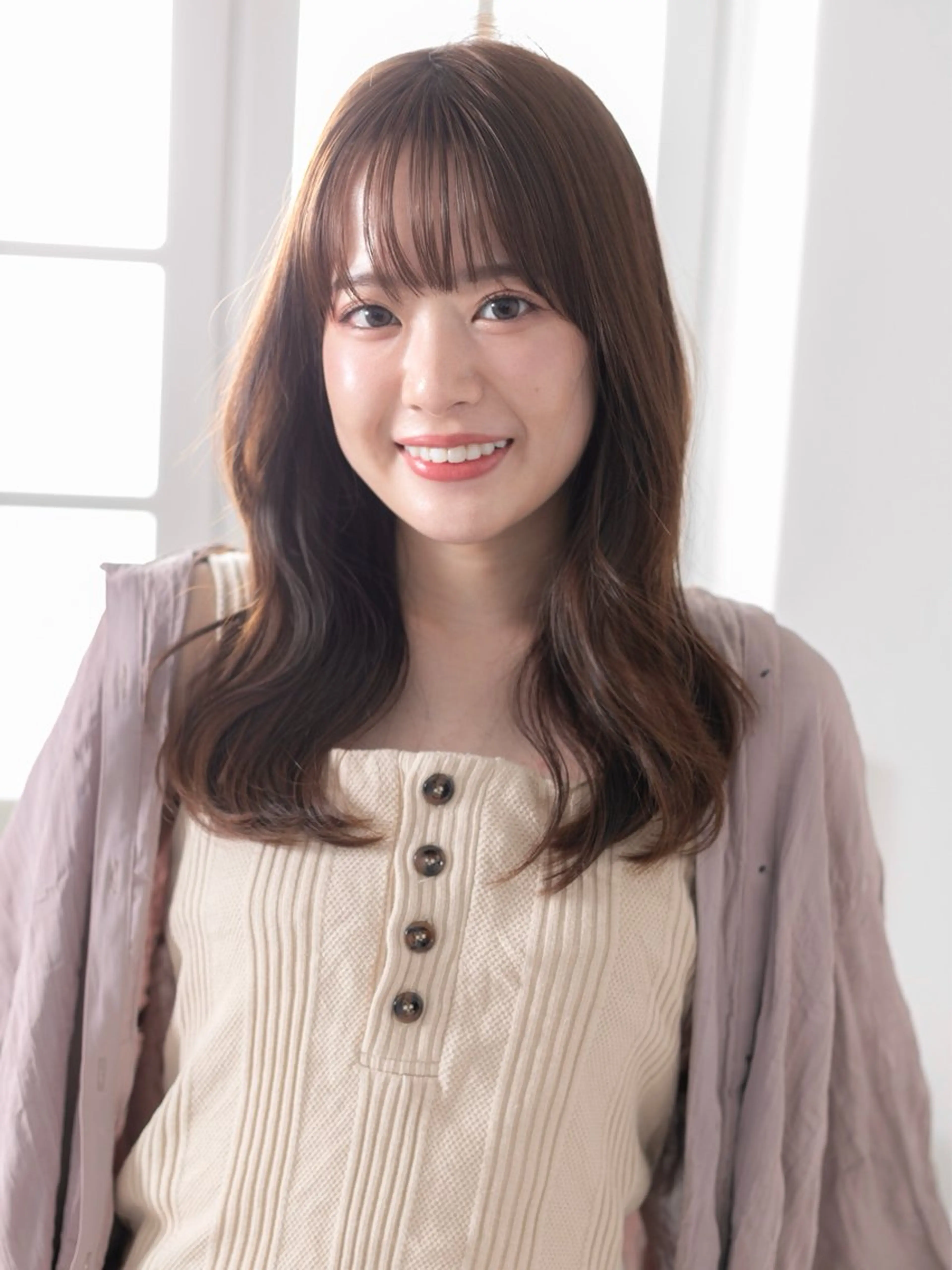 セミロング ヘアカラー トリートメント 髪質改善/艶髪 MINAMIのヘアスタイル