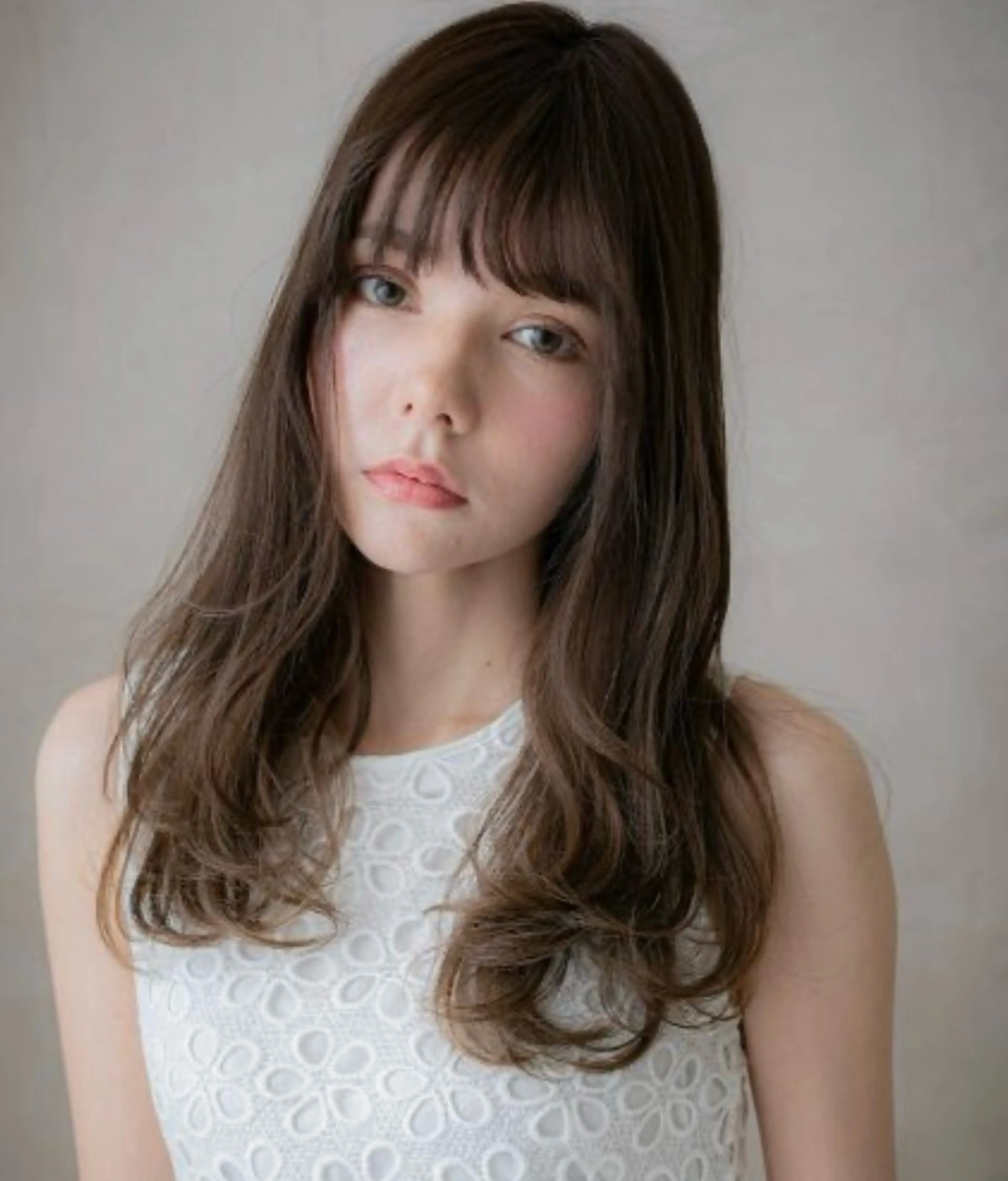 ロング パーマ カット パーマ 艶髪カラー🤍ྀི 強矢　美紗希🩷ྀིのヘアスタイル