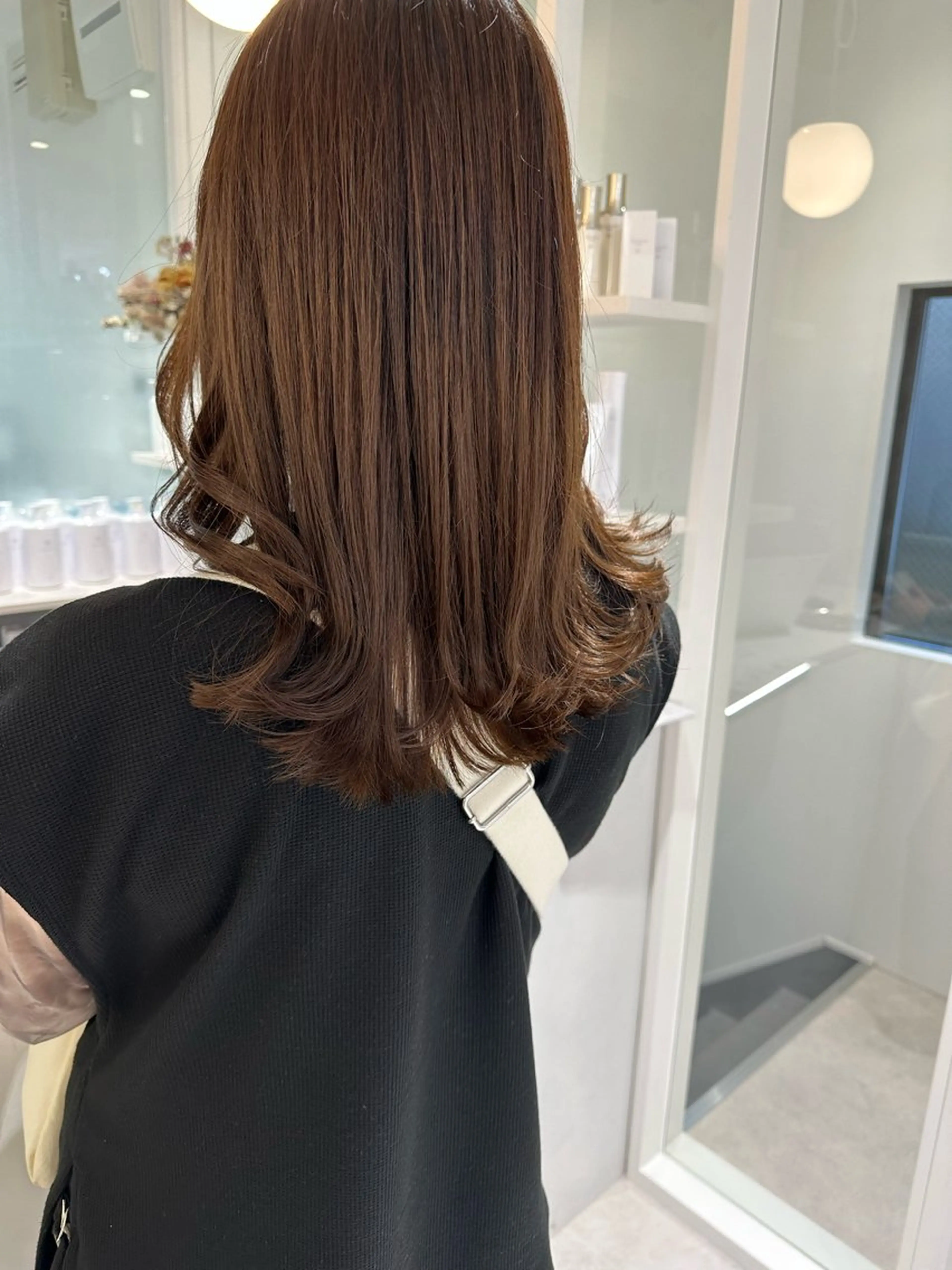 ミディアム カラー パーマ お洒落パーマ/ 艶カラー/michiのヘアスタイル