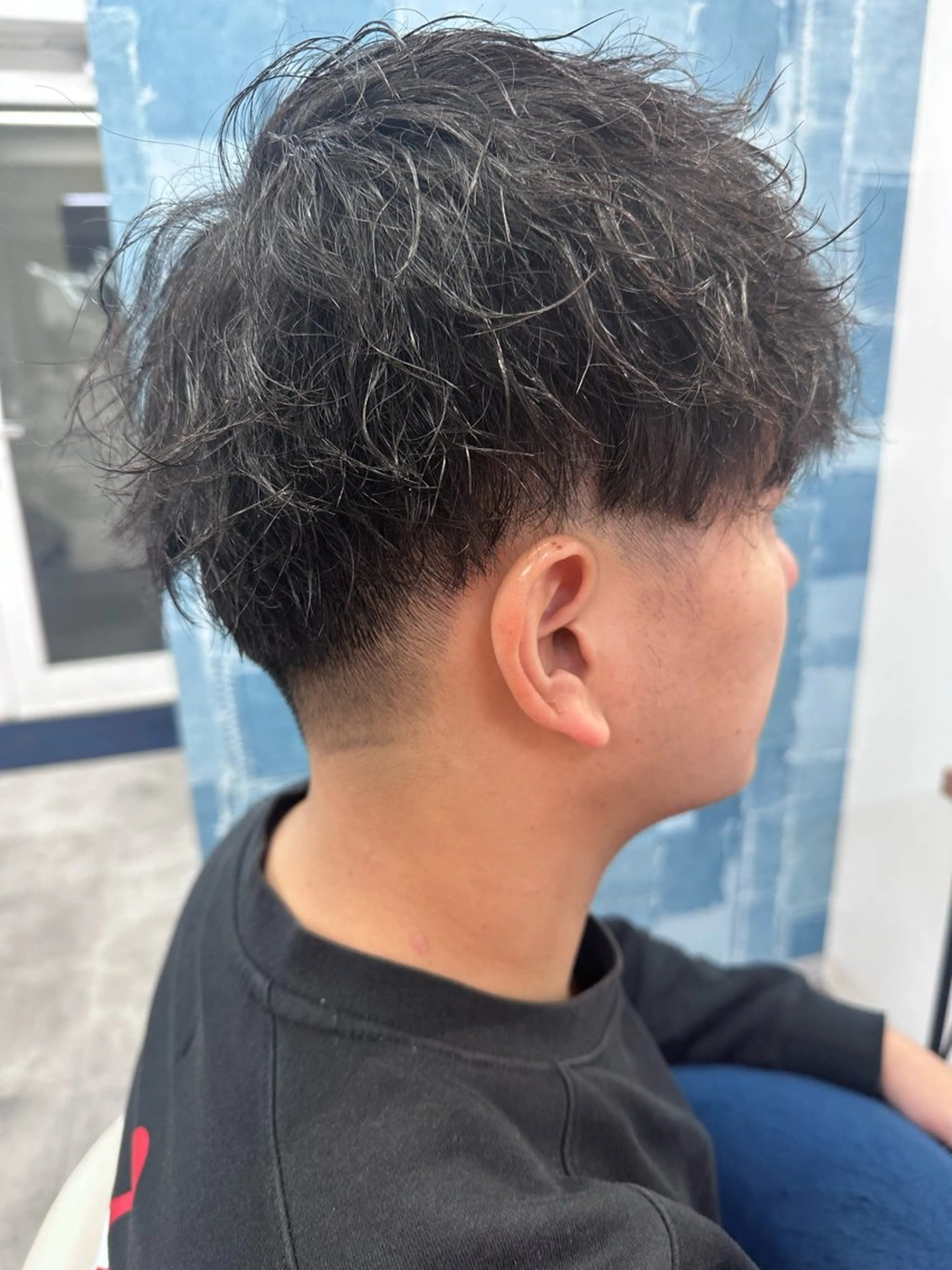 パーマ メンズ メンズパーマ ボブ カット パーマ トリートメント Noy所属・Noyヨシモト ヒロトのヘアスタイル