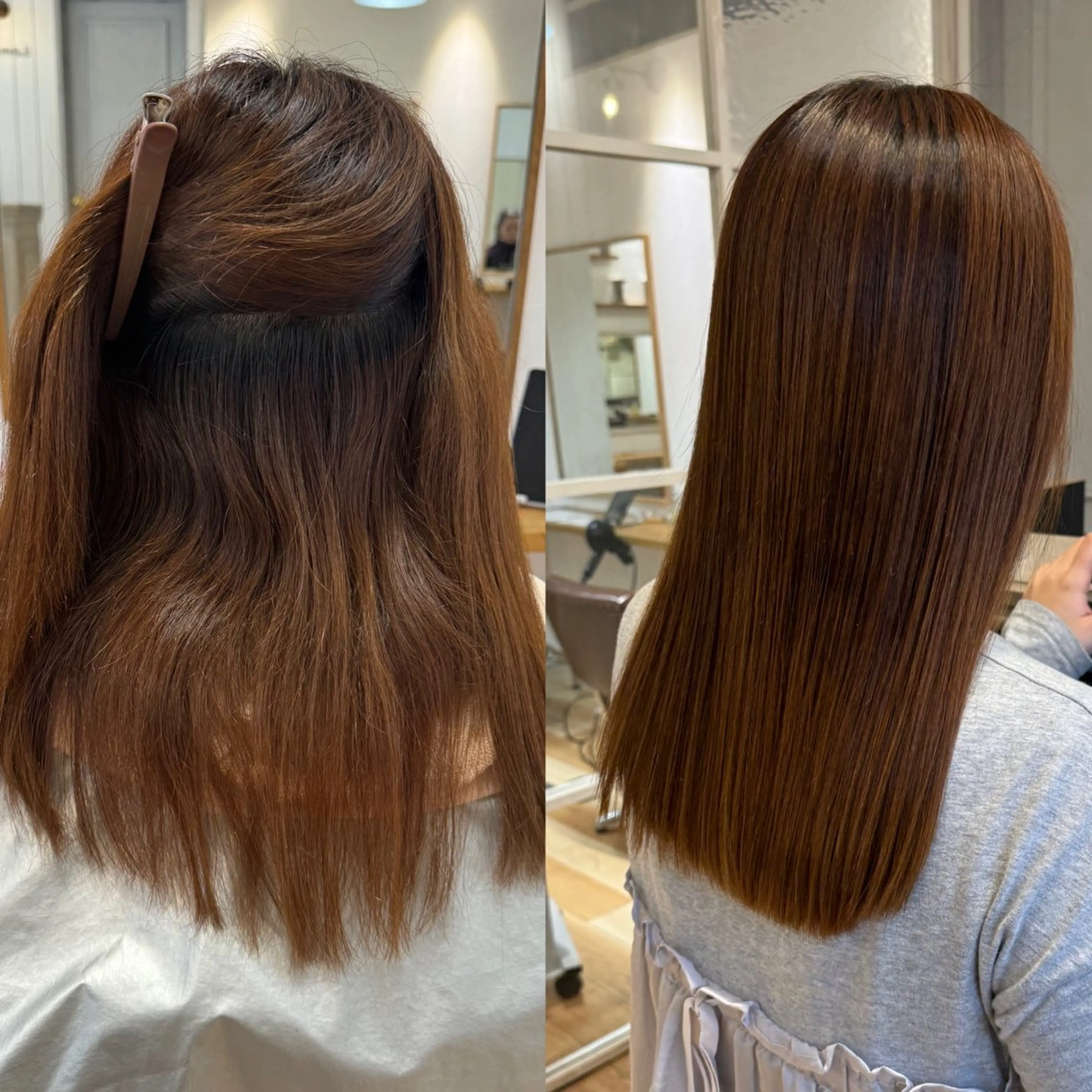 ミディアム カラー 縮毛矯正 縮毛矯正 艶カラー 🤍🫧/makoのヘアスタイル