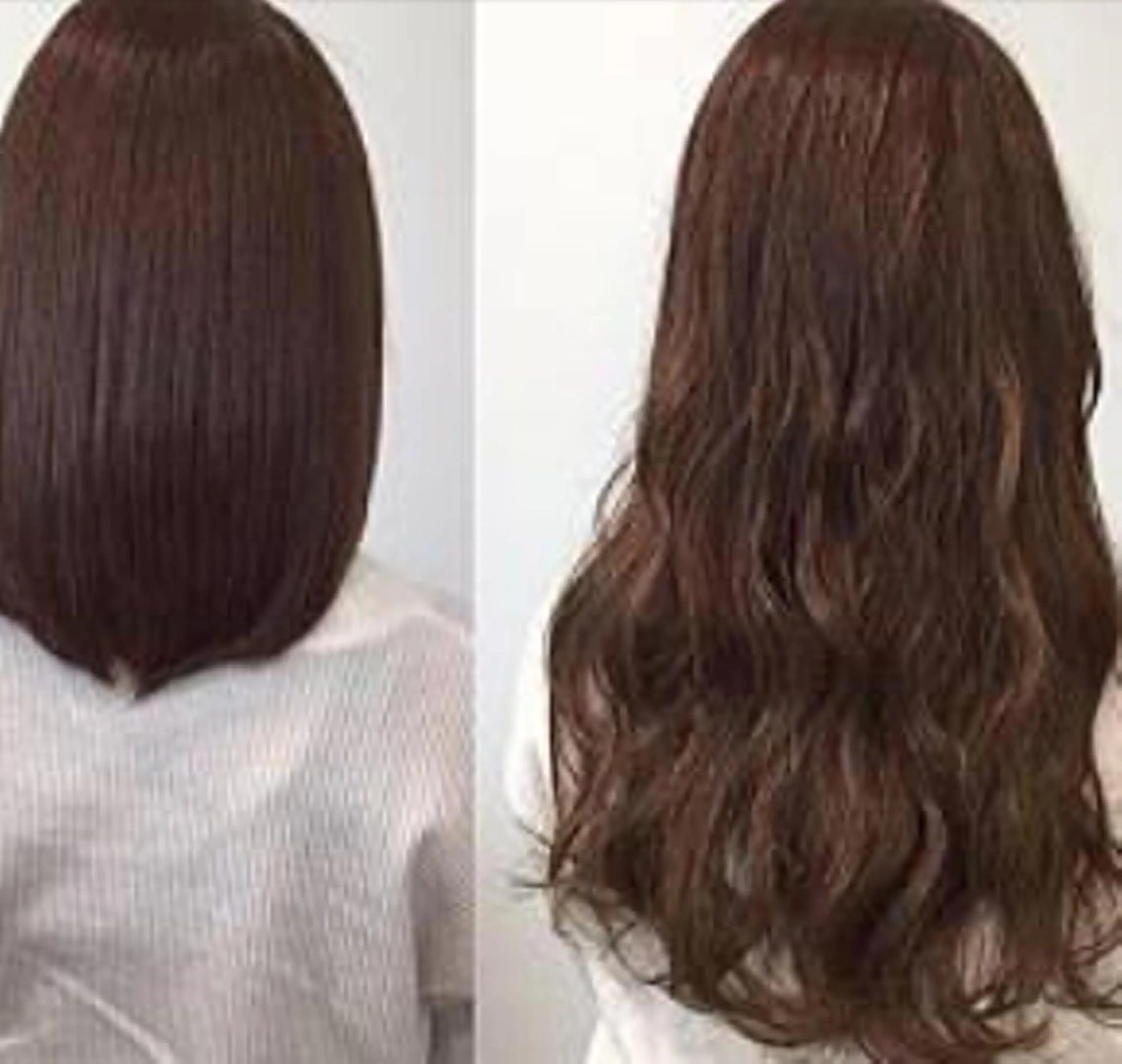 セミロング カラー パーマ ヘアアレンジ チビ編み込みエクステ シールEXどぅ〜すのヘアスタイル