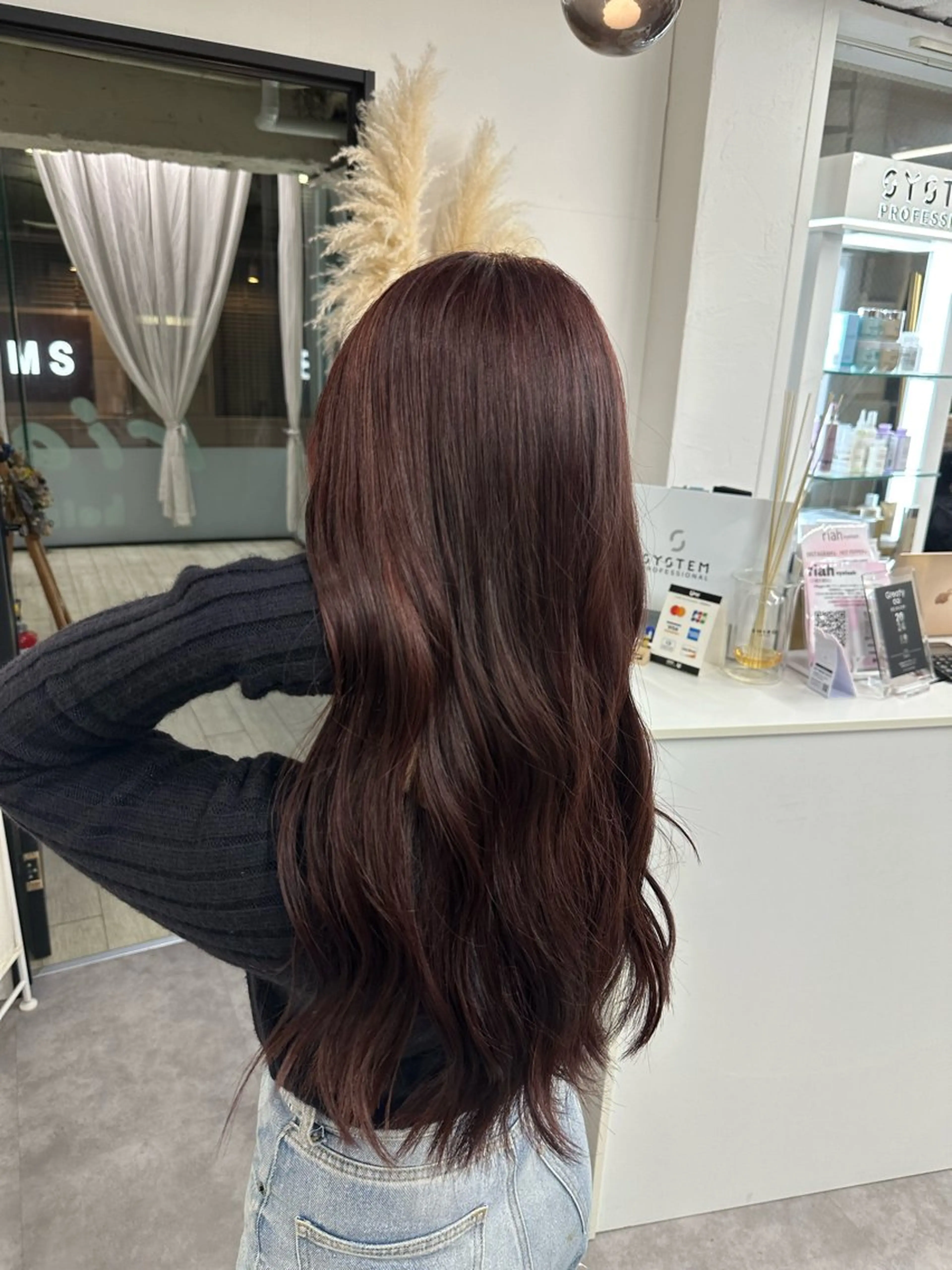 セミロング カラー ヘアアレンジ ヘアカラー トリートメント 久米 治仁のヘアスタイル