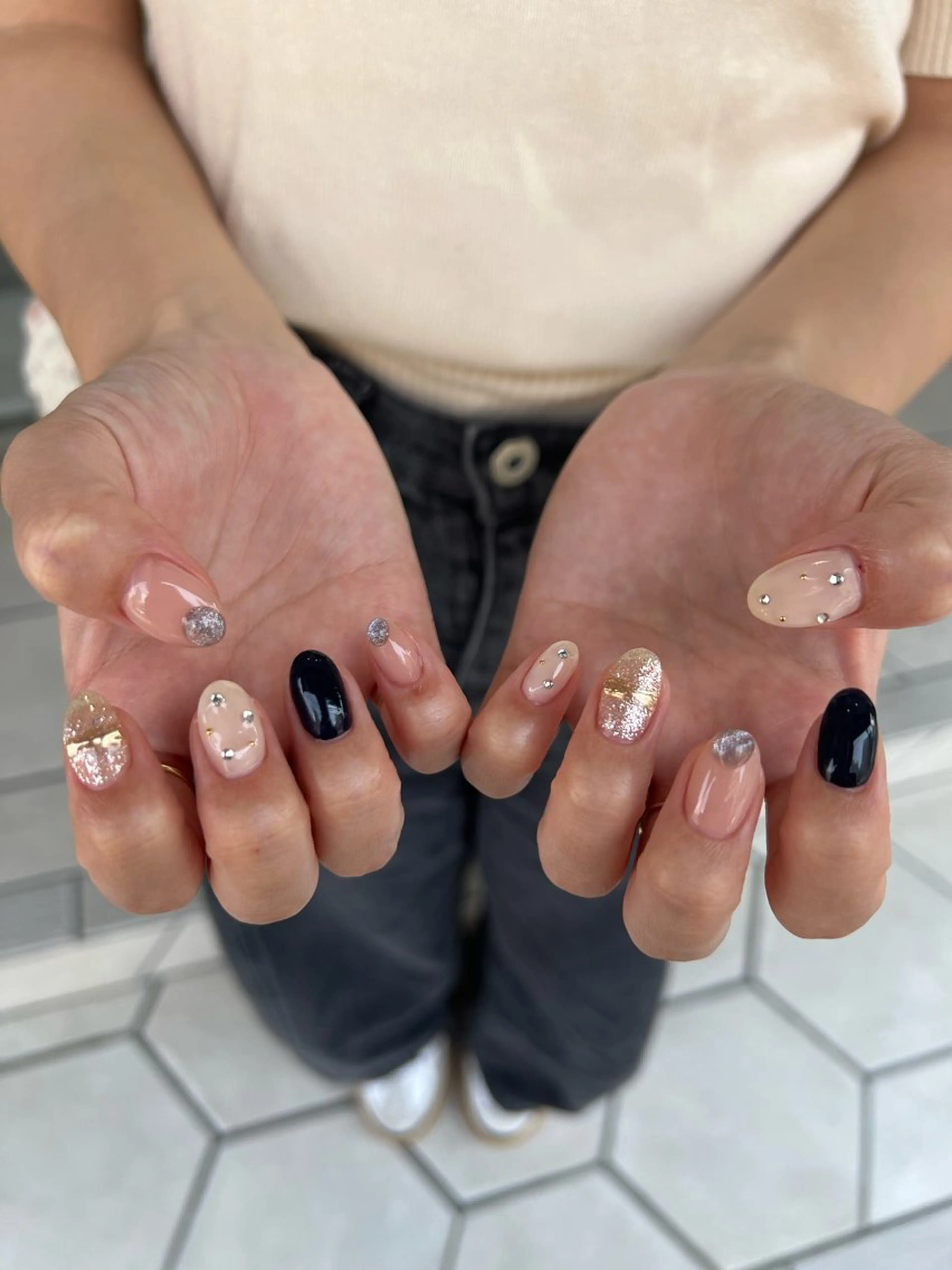 ネイル アートネイル 持ち込み Rommy Arisaのネイルデザイン