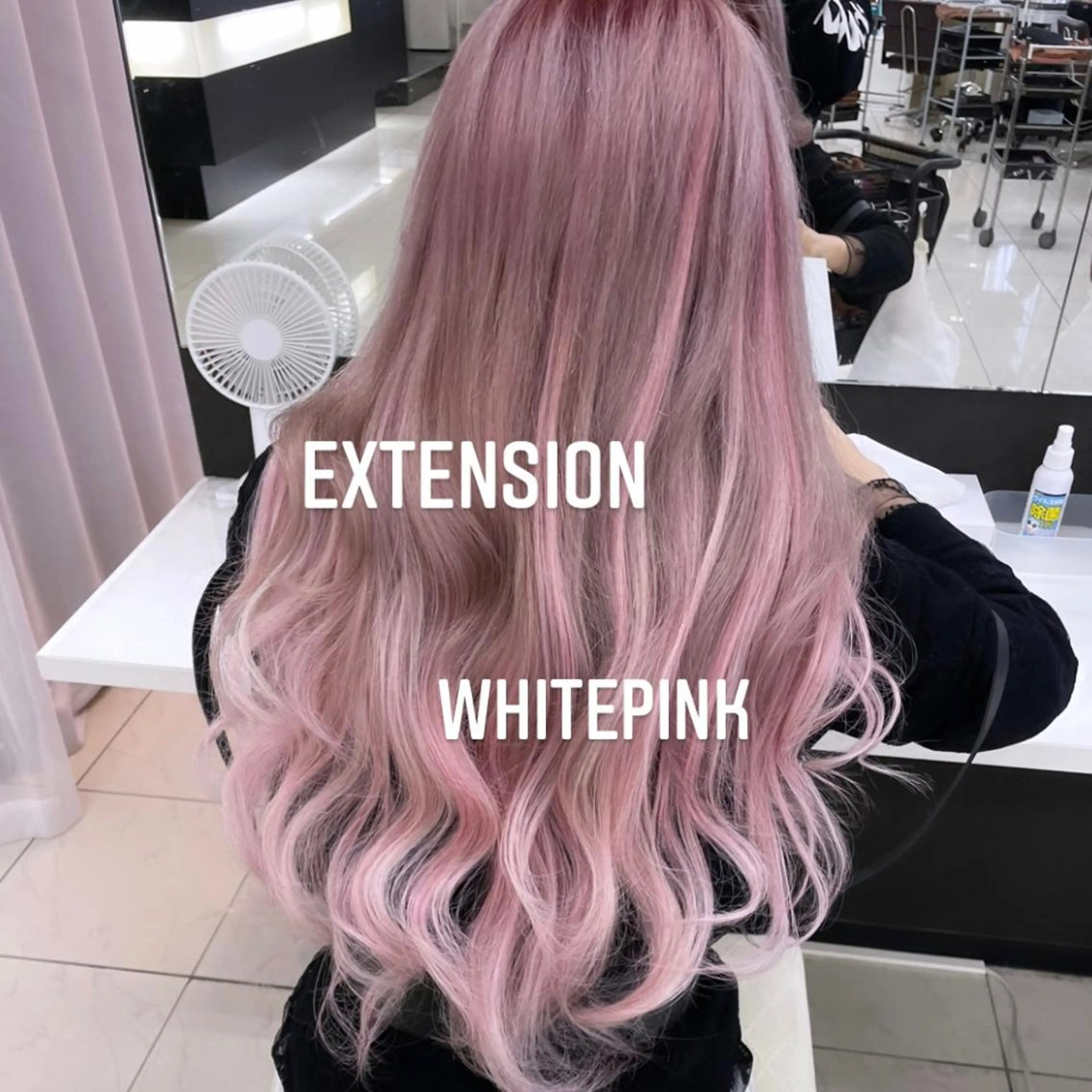 ロング カラー エクステ エクステ🩵ブリーチ 韓国ヘア🩵KAEのヘアスタイル