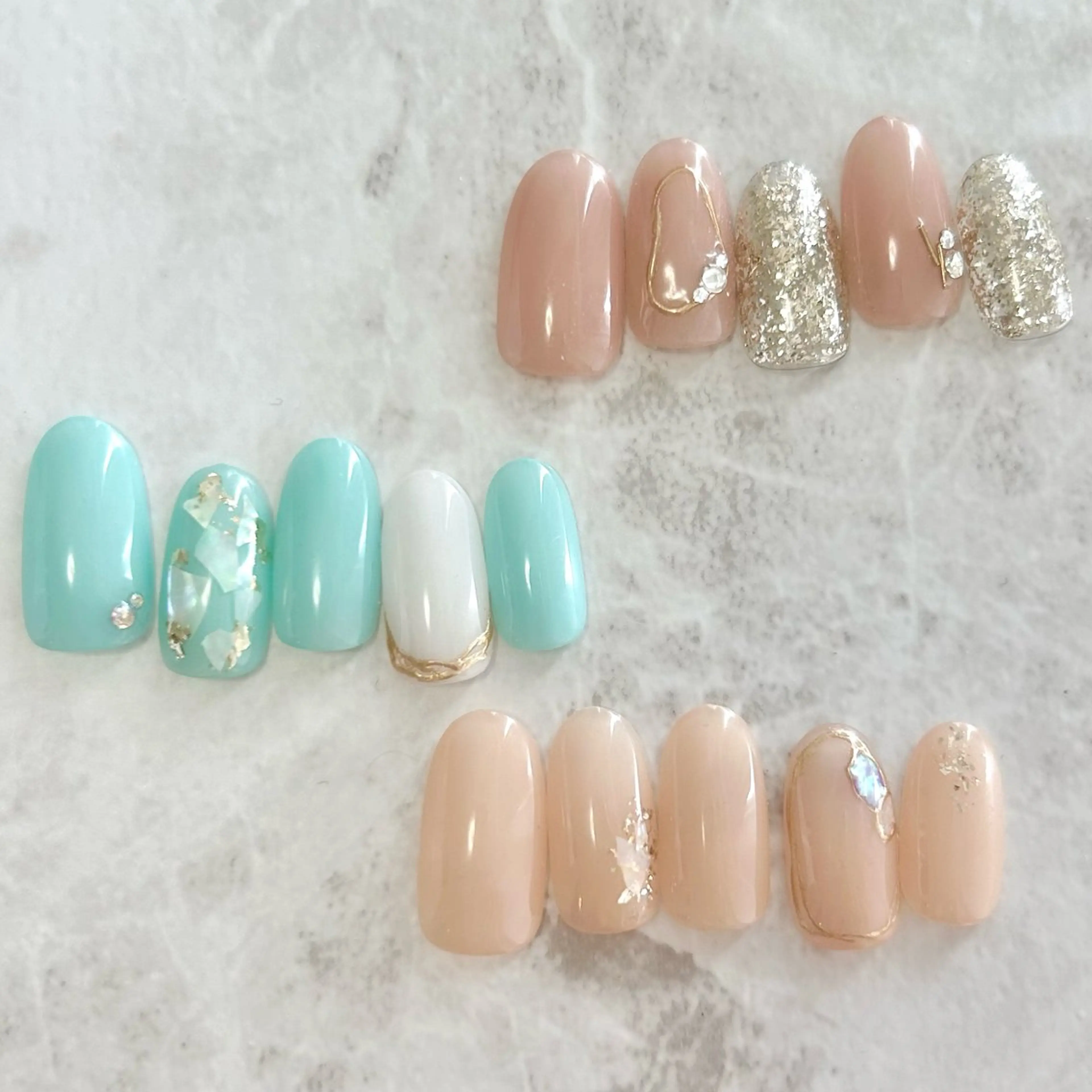 ネイル 桜ネイル ハンドネイル なが さきのネイルデザイン