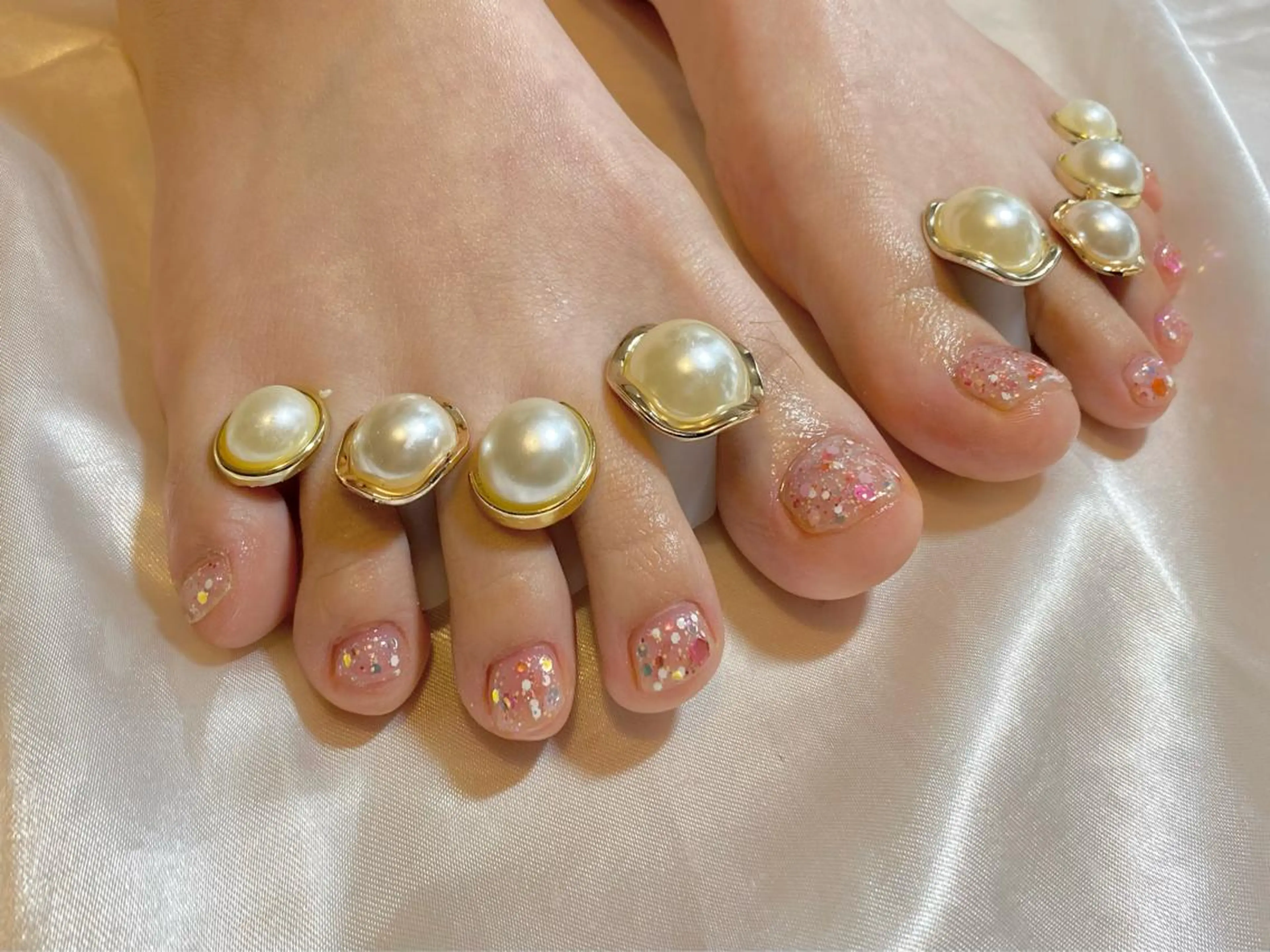 キッズ ネイル フットネイル キラキラネイル フットネイル おうちネイルサロン RINAのその他イメージ