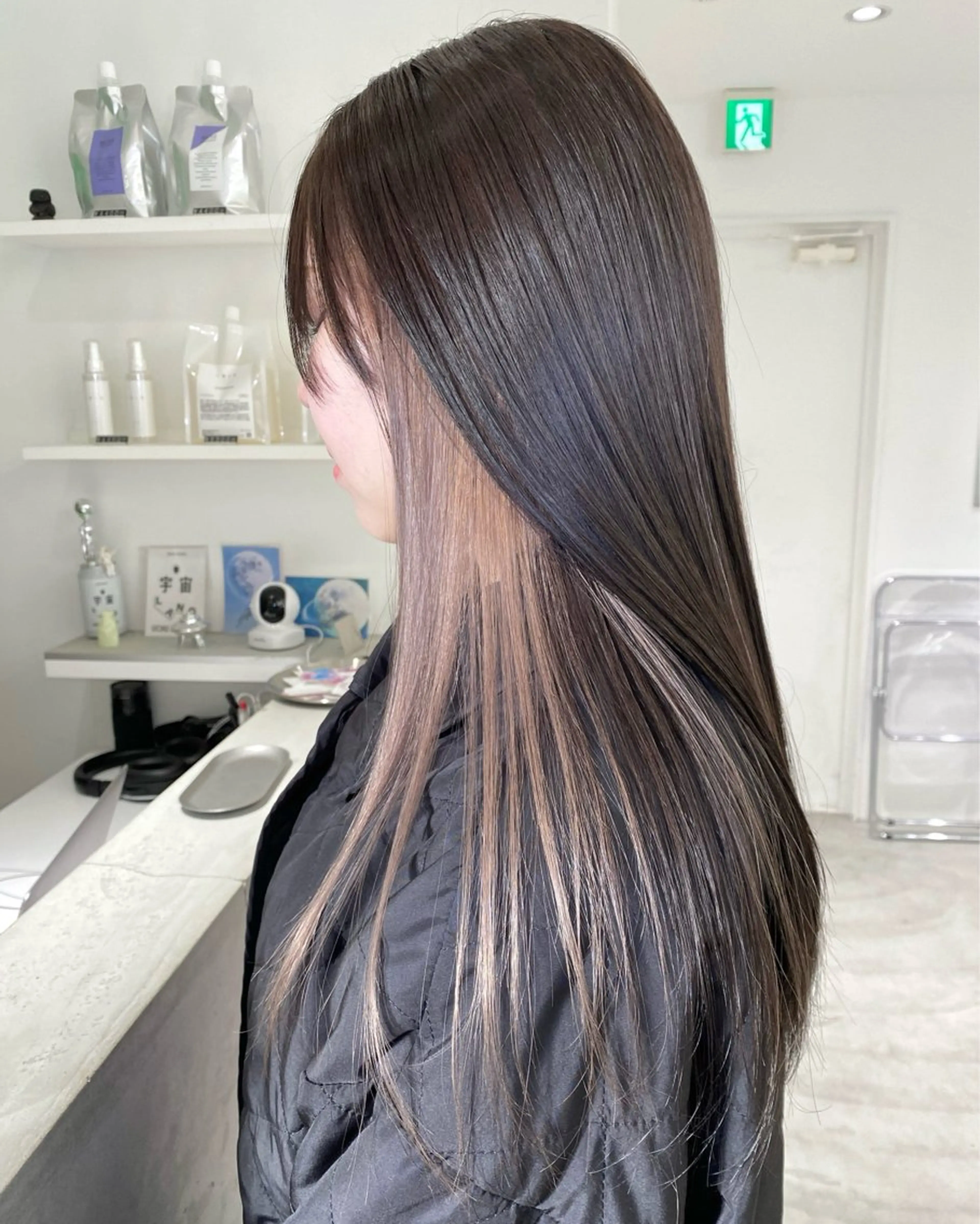 ロング ヘアカラー トリートメント kumon ayu ブリーチ/ハイトーンのヘアスタイル