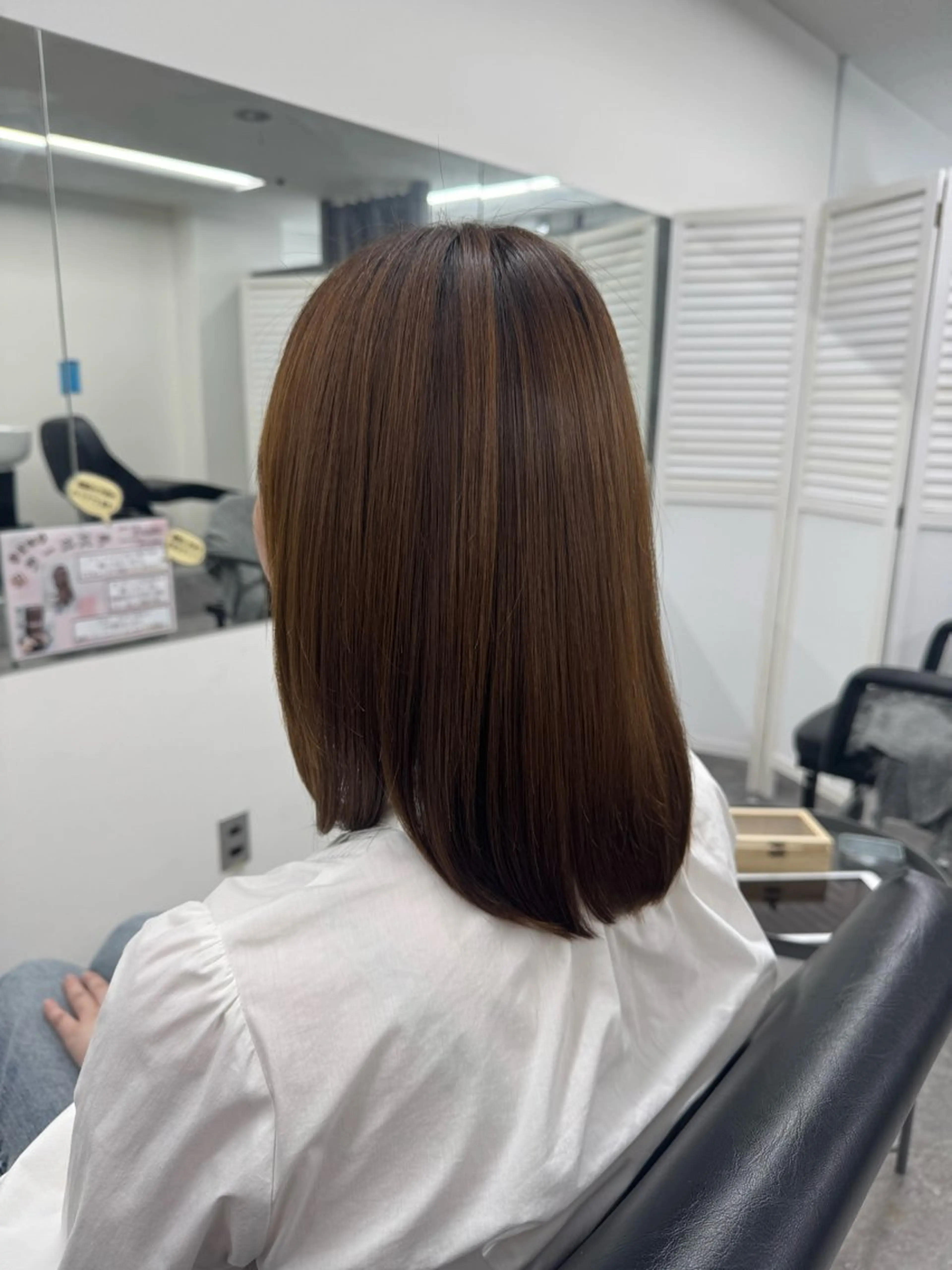 ミディアム 髪質改善 トリートメント 酸熱トリートメント トリートメント Eir 神戸所属・髪質改善/縮毛矯正 長井 美佐子のヘアスタイル