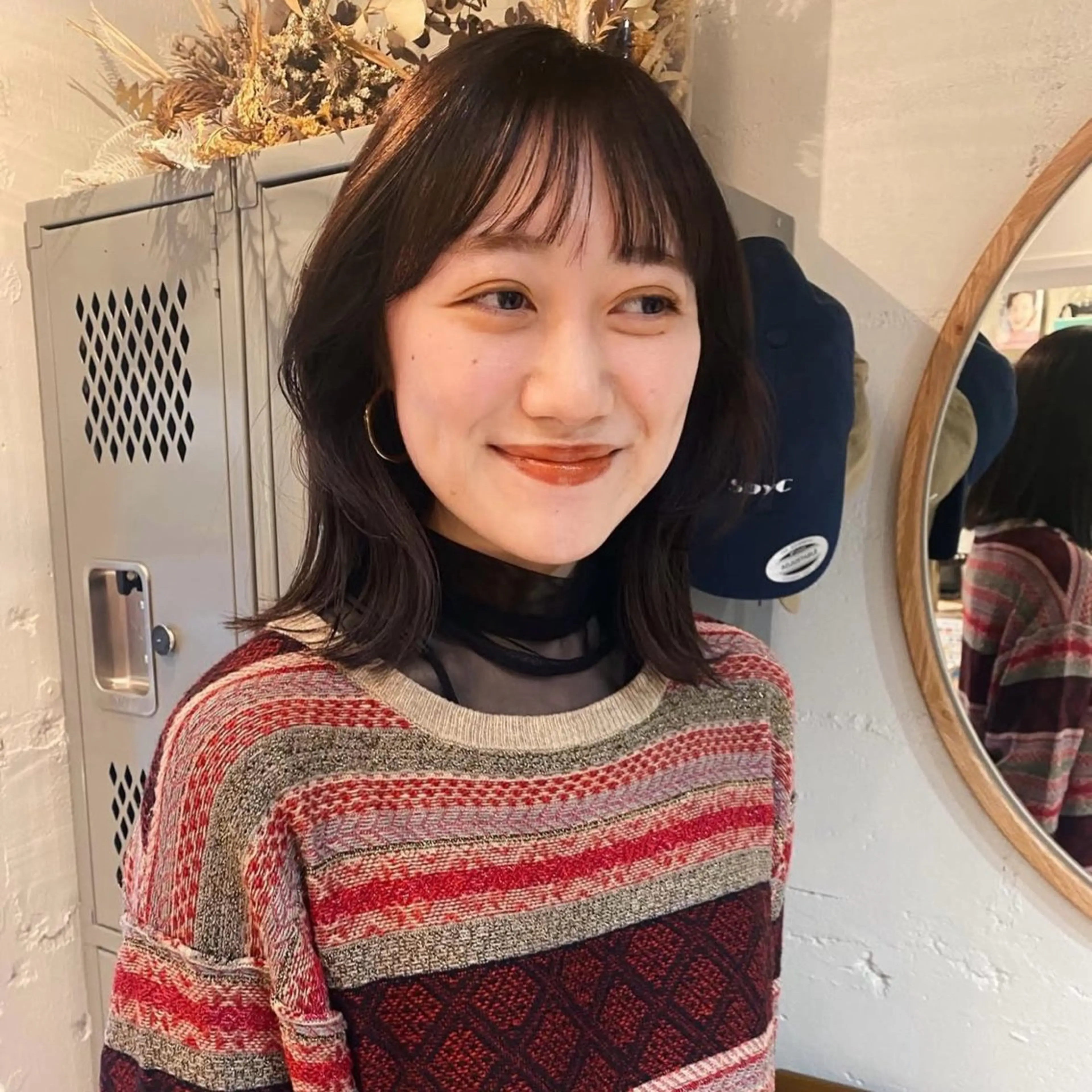 ミディアム レイヤーカット カット トリートメント chiho🌛ボブ /髪質改善カラー🫧のヘアスタイル