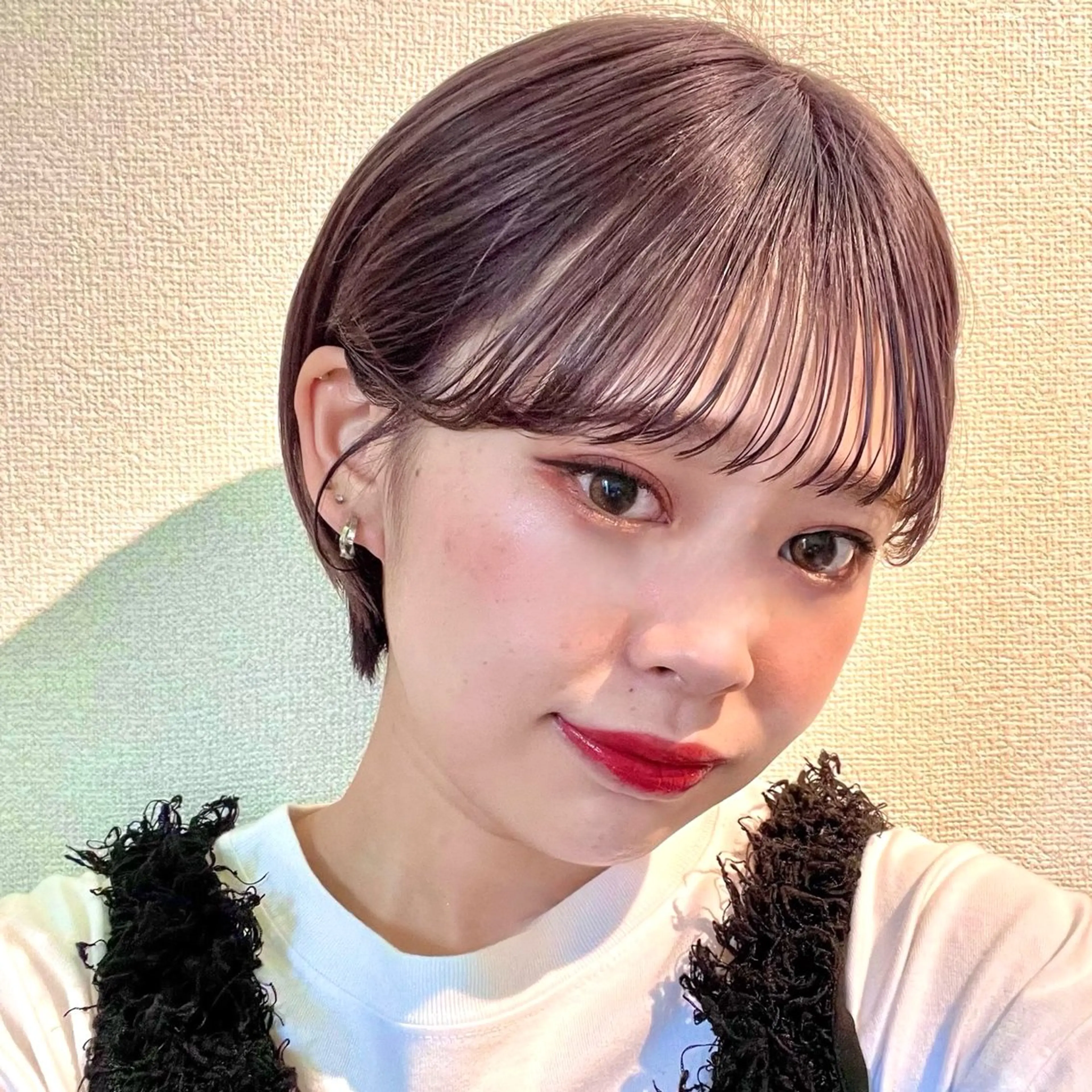 ショート カラー ボブ/レイヤー/ 艶髪/HANA💗のヘアスタイル