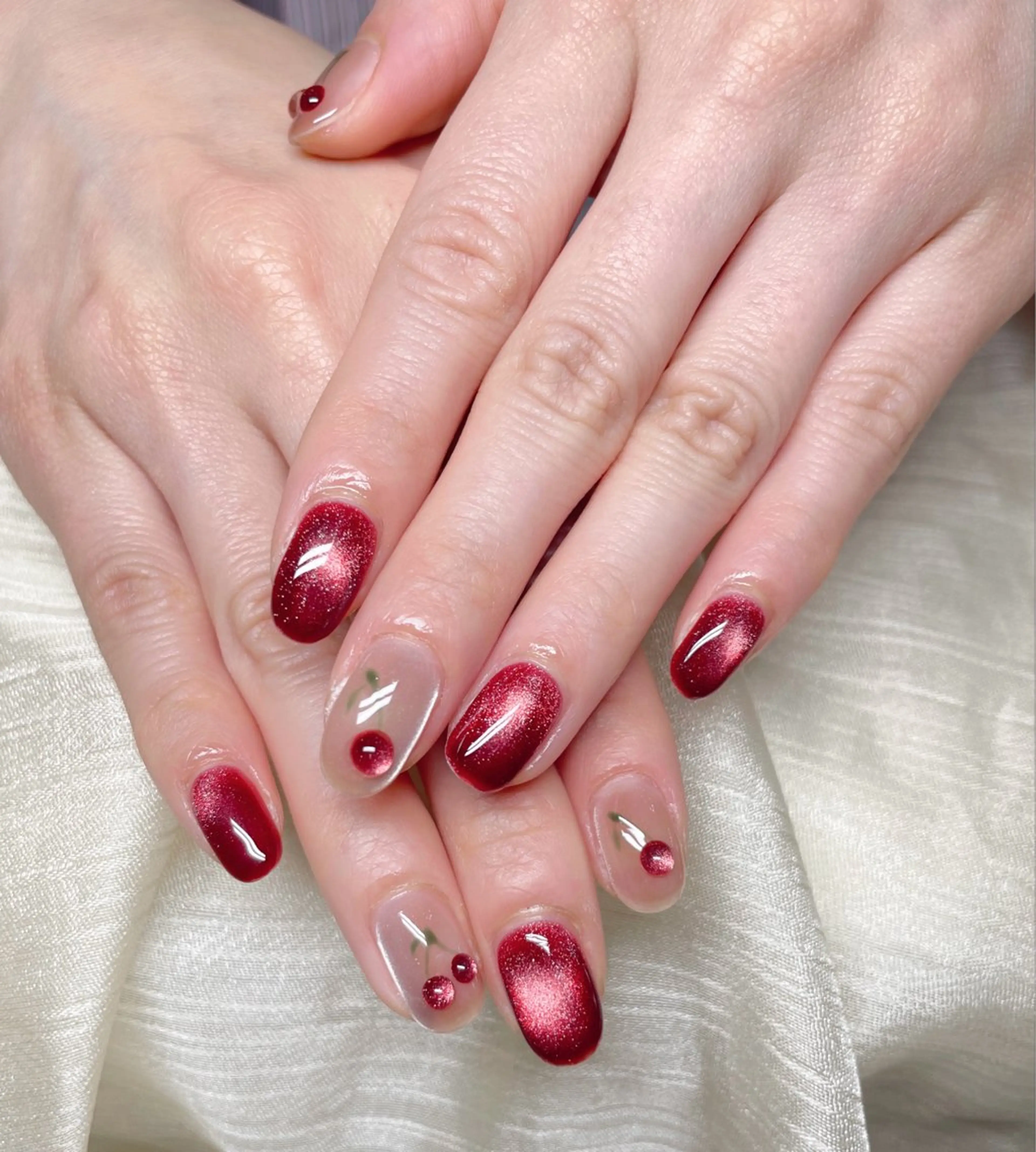 ネイル アヤメネイル 最新チップスカルプのネイルデザイン