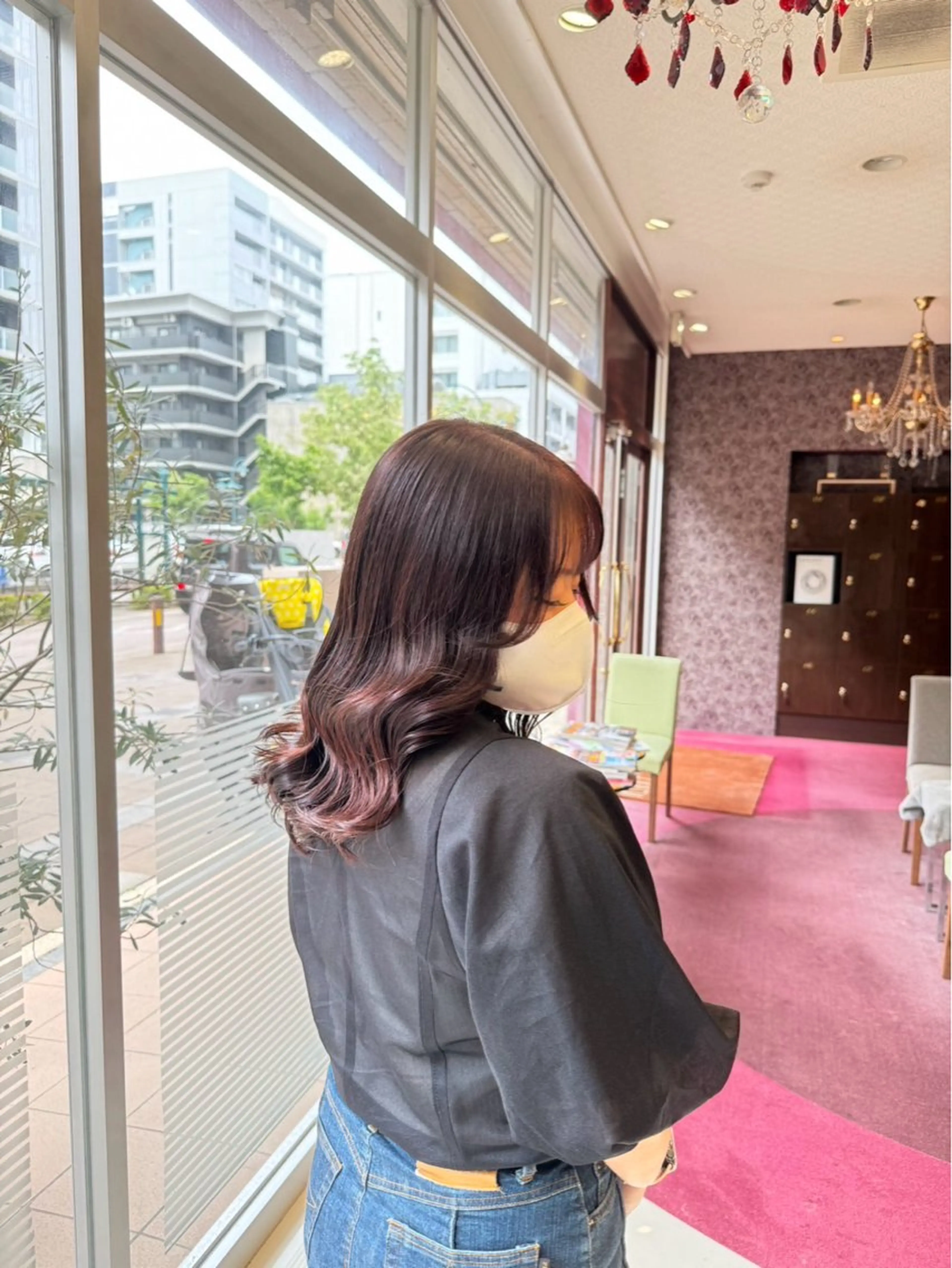 セミロング カラー 北條 一真のヘアスタイル