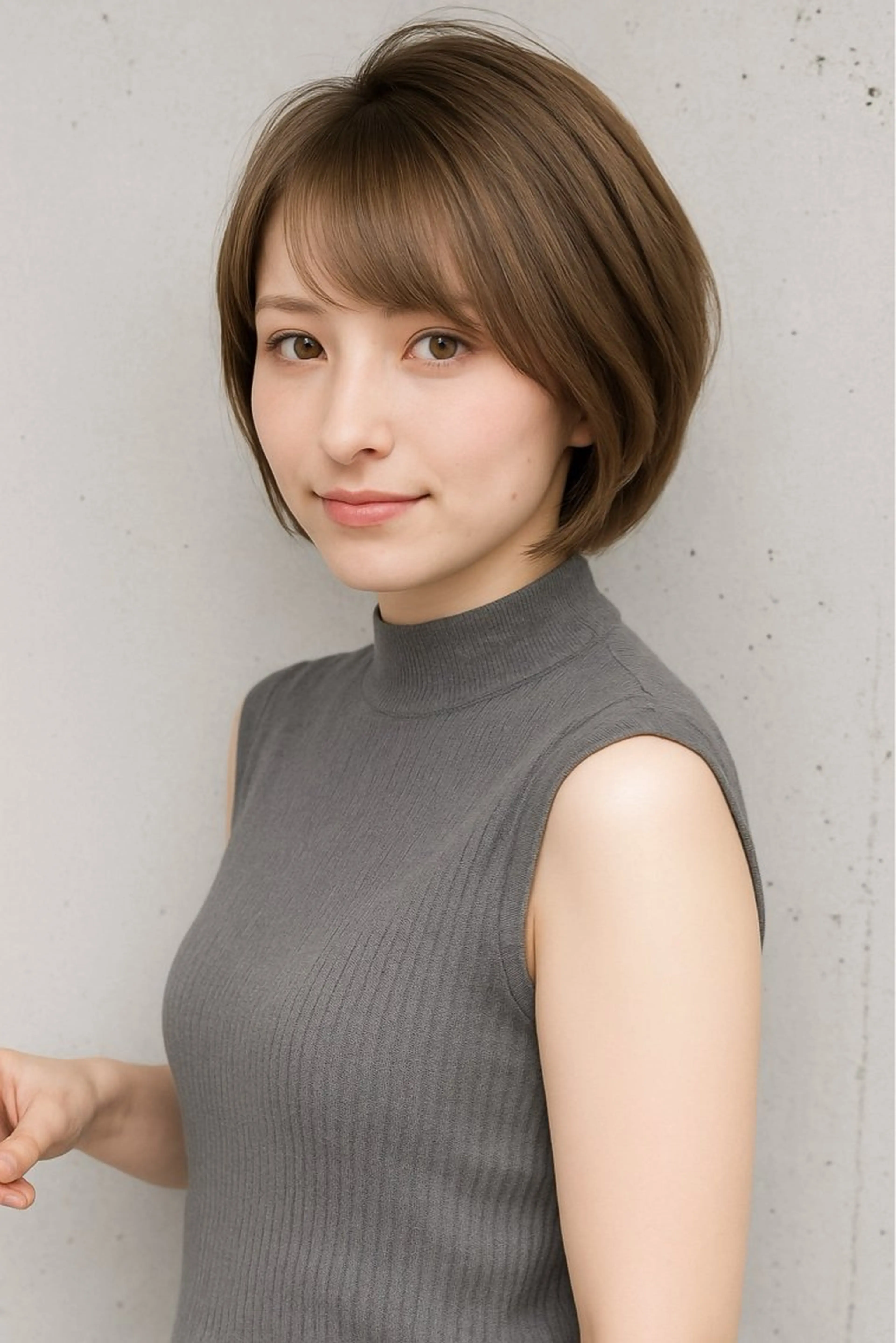 ショート カラー アレンジ/新宿 透明感カラー/ヤノのヘアスタイル