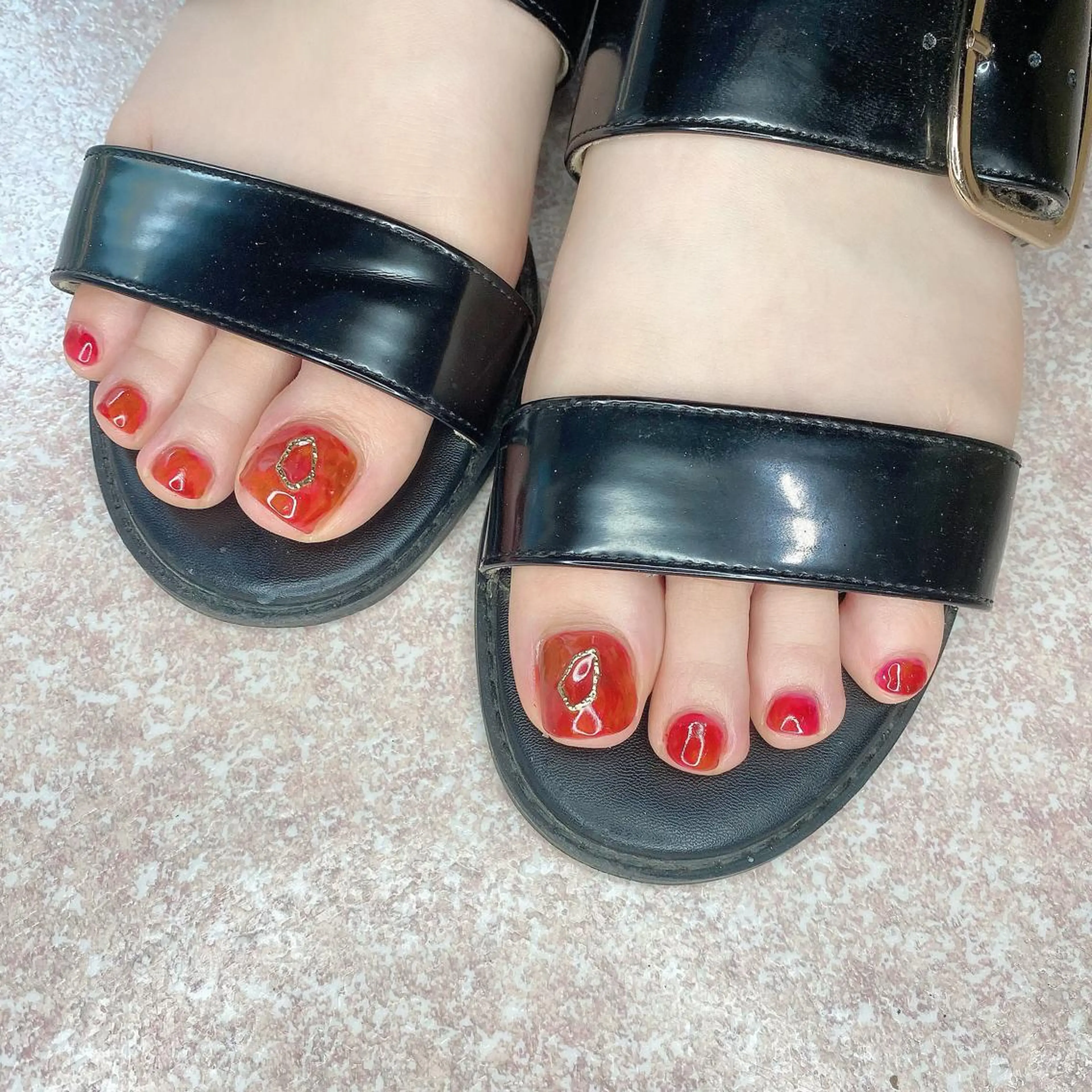 メンズ キッズ ネイル マツエク・マツパ フットネイル ニュアンスネイル Salon Ｋのネイルデザイン